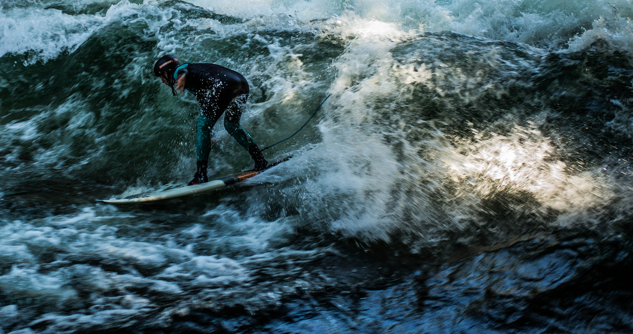 Leica Elmarit-M 28mm F2.8 ASPH sample photo. Surfing within munich, germany photography