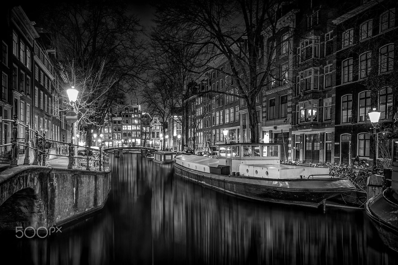Nikon D3S sample photo. Amsterdam by night in the lights photography