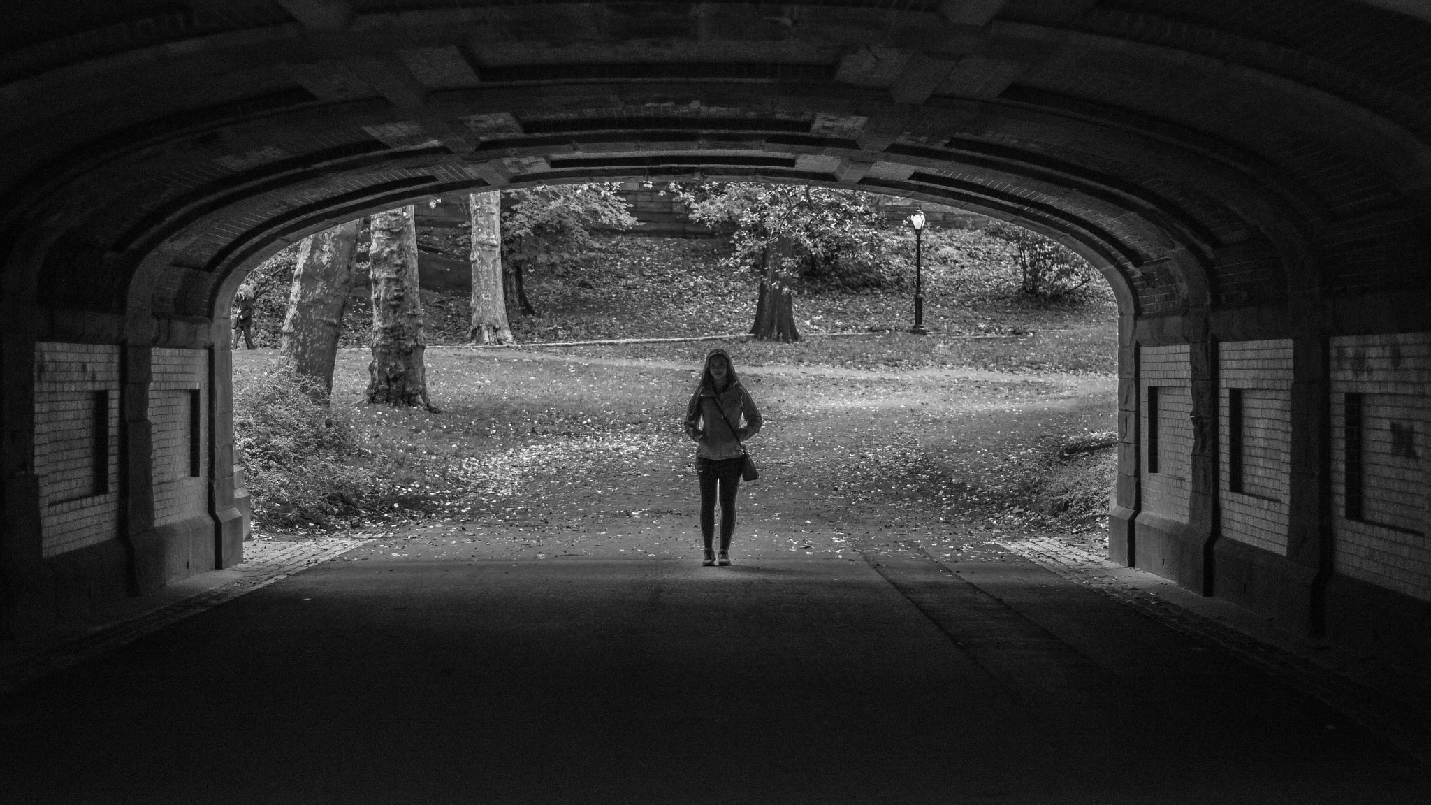 Pentax K-5 + Pentax smc DA 50mm F1.8 sample photo. Girl in central park photography