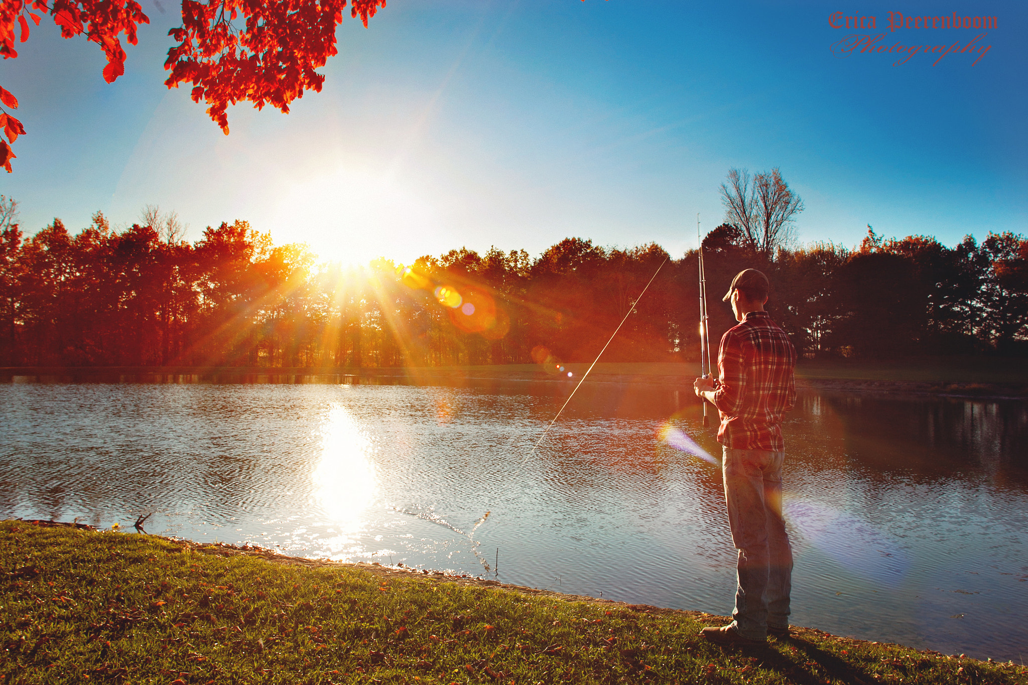 Sigma 24mm f/1.8 DG Macro EX sample photo. Autumn fishing photography