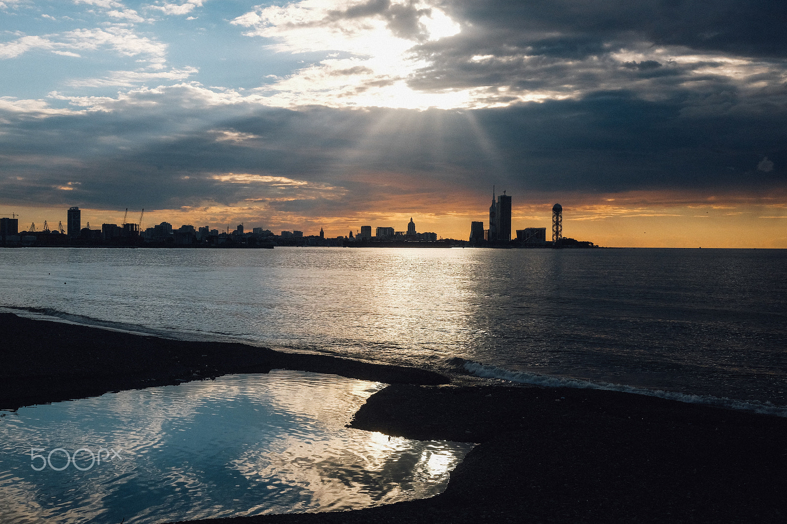 Fujifilm X-T1 + Fujifilm XF 27mm F2.8 sample photo. Batumi evening photography