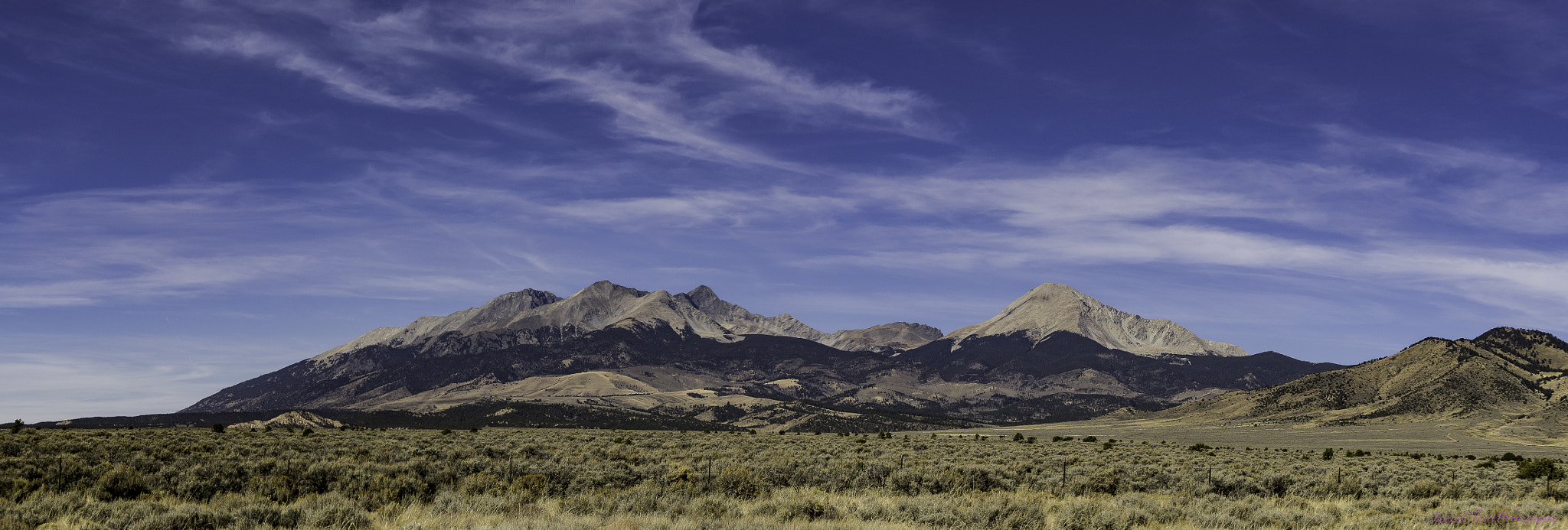 Sony E 18-200mm F3.5-6.3 OSS sample photo. Sangre do cristos and the blue sky photography