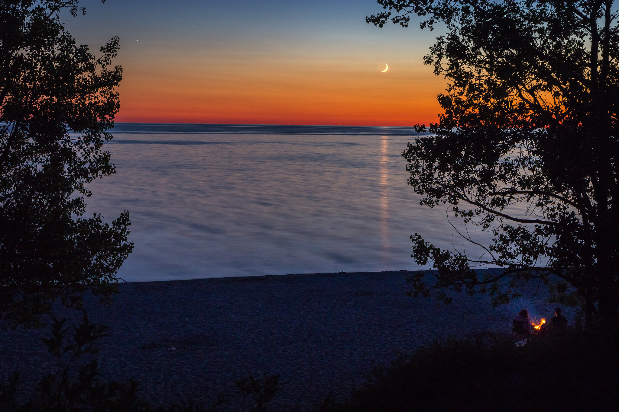 Canon EF 24-70mm F4L IS USM sample photo. Sanbanks beach sunset 8 photography