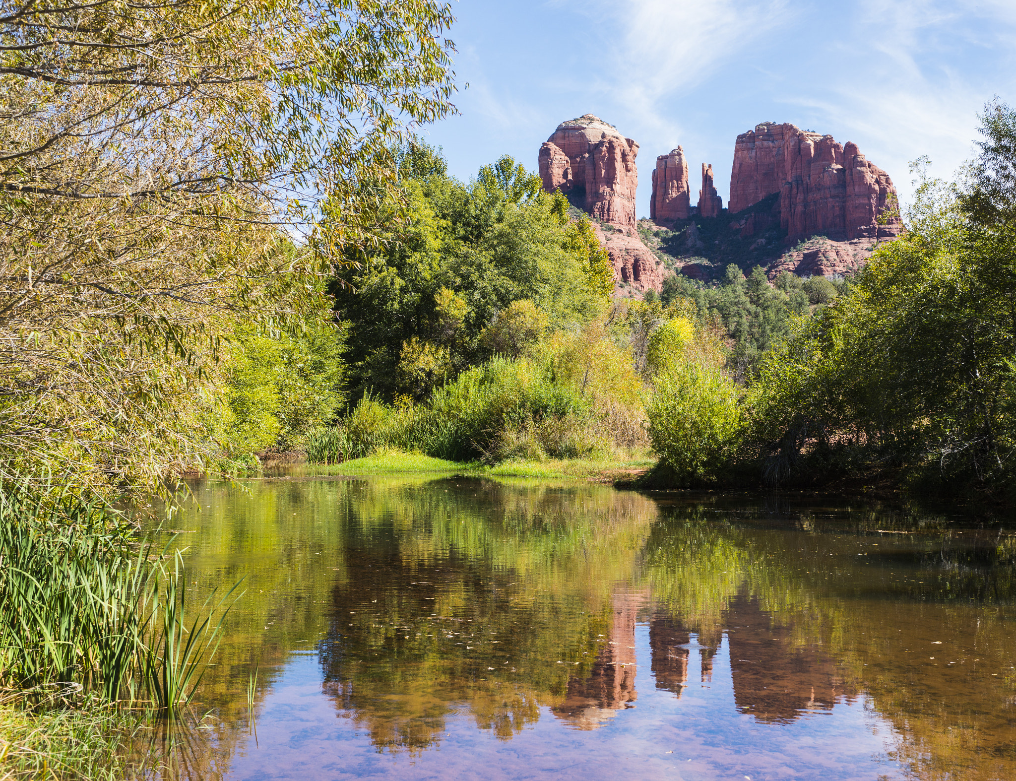Nikon AF-S Nikkor 28-70mm F2.8 ED-IF sample photo. Cathedral rock from red rock crossing photography