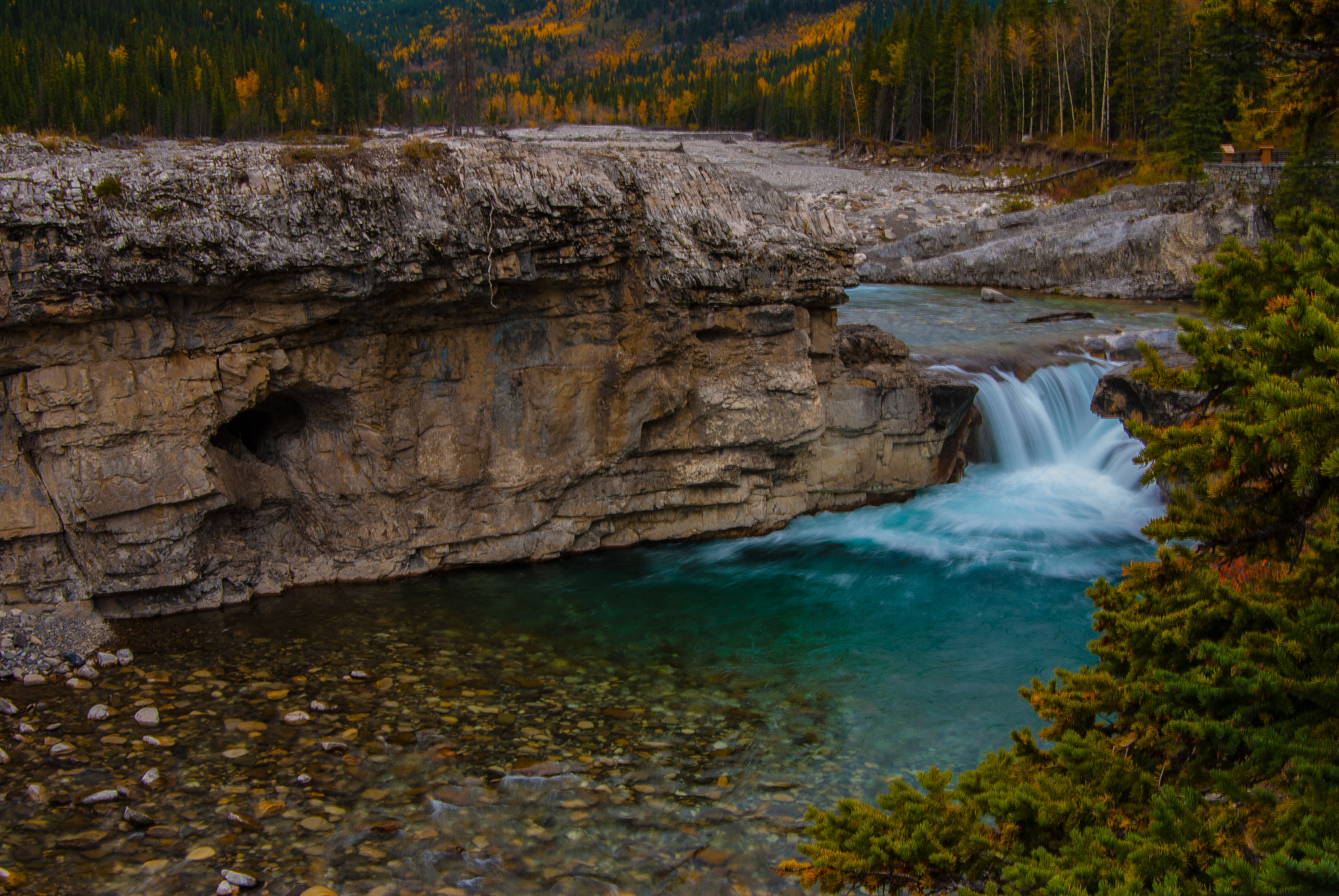 Nikon D80 sample photo. Elbow falls, ab photography