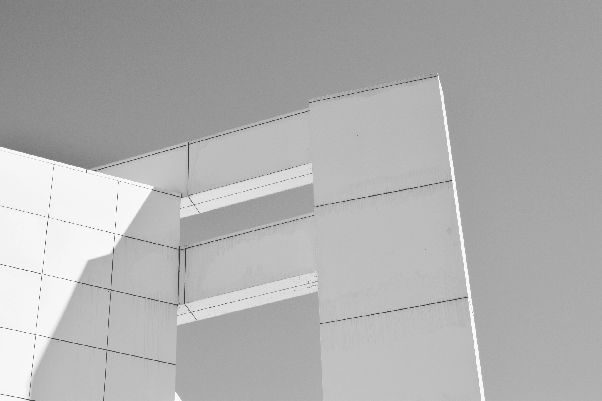 Black and white top corner