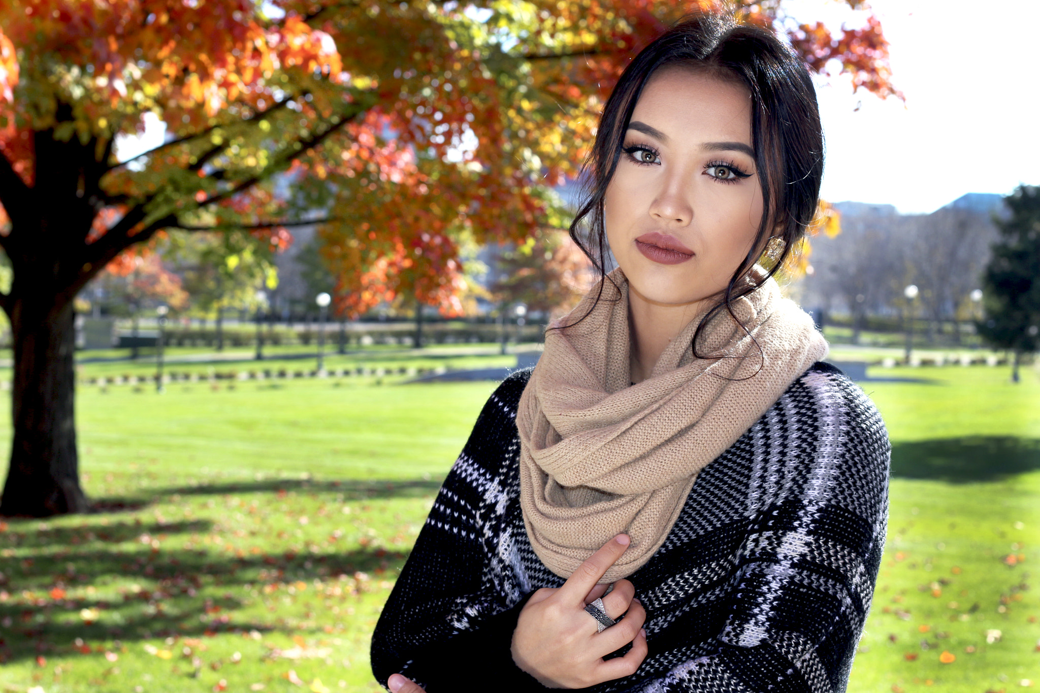 Canon EF 40mm F2.8 STM sample photo. Midwest fall, colorful leaves photography