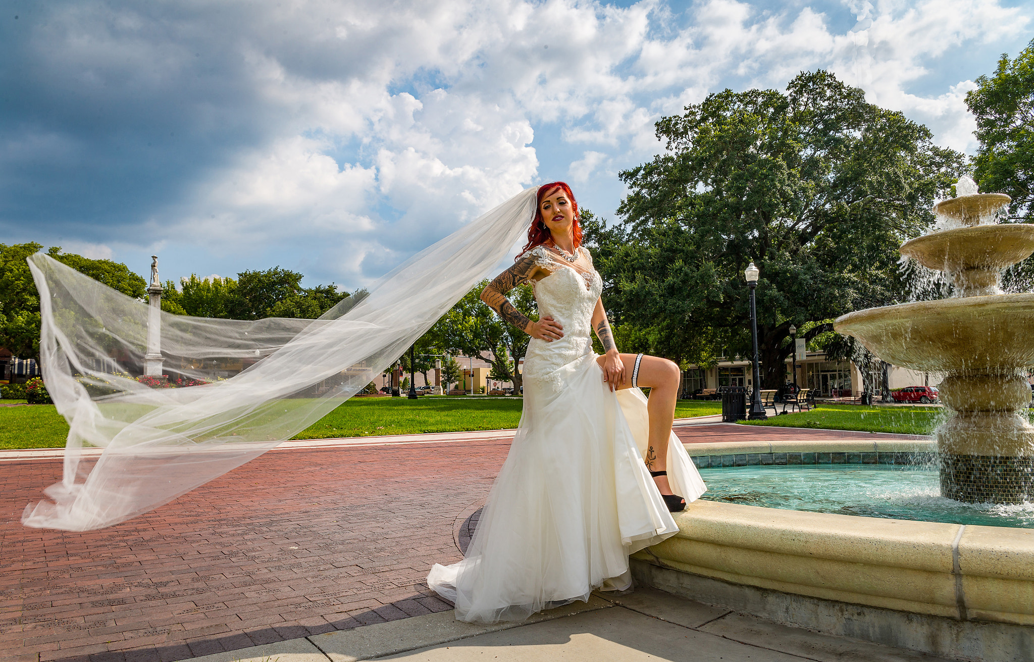 Sigma 24-70mm F2.8 EX DG Macro sample photo. Rock n roll bride photography