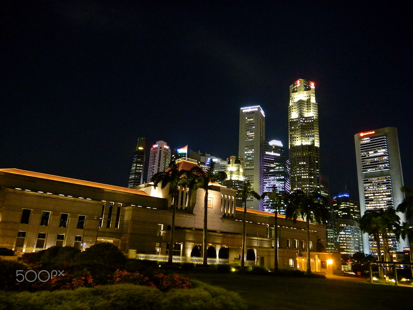 Nikon Coolpix S1200pj sample photo. Parliament house and city, singapore photography