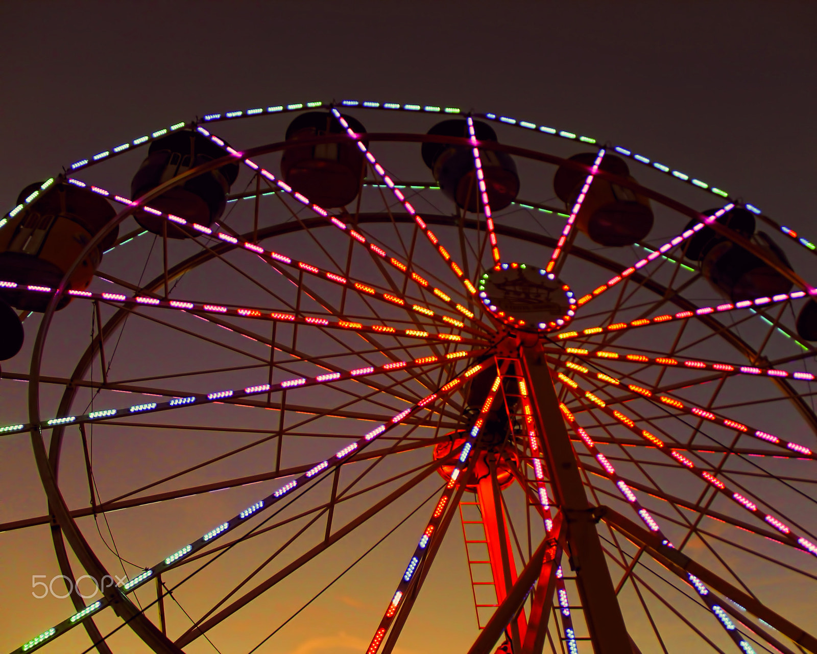 Canon EOS 1100D (EOS Rebel T3 / EOS Kiss X50) sample photo. Rainbow round lights of movement photography