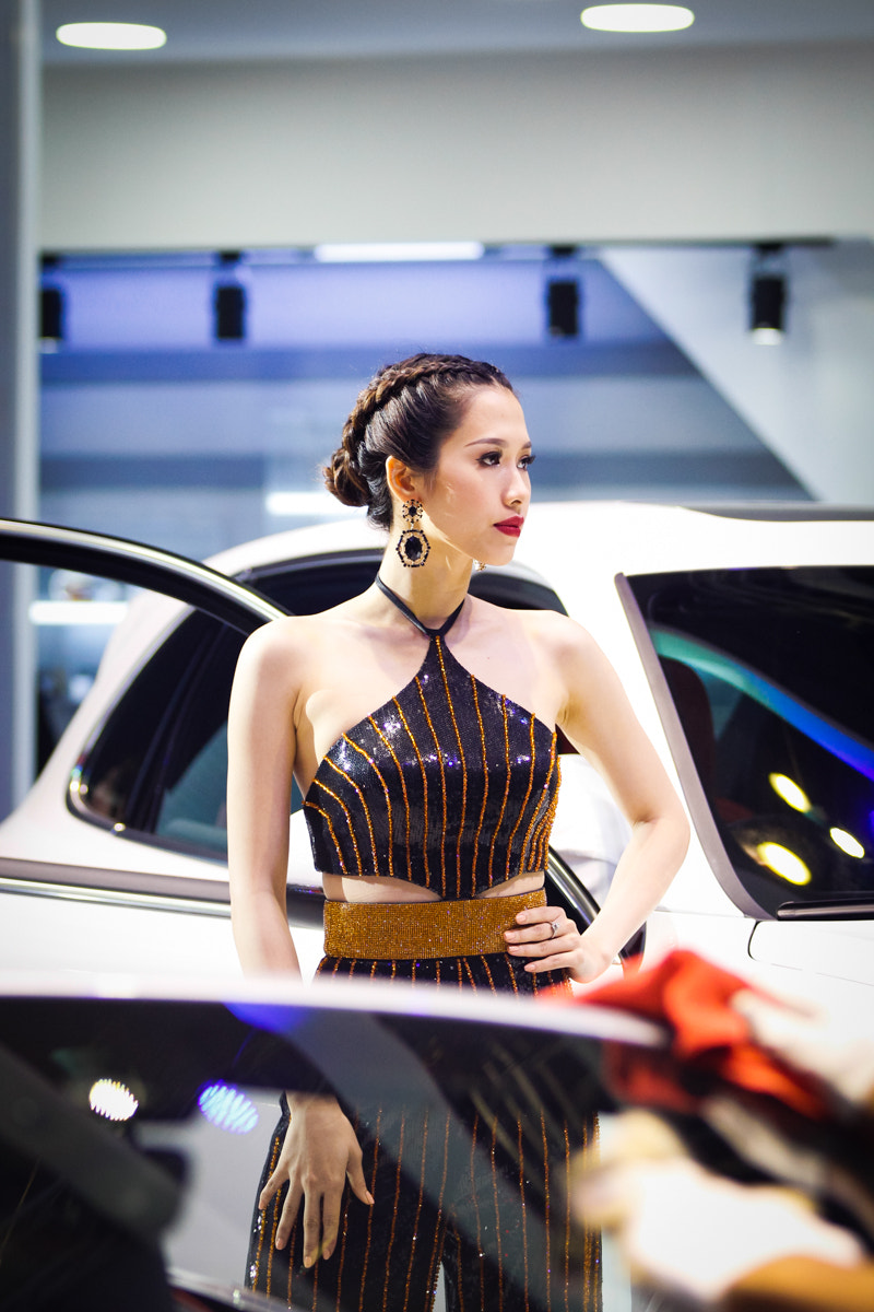 Canon EF 70-200mm F2.8L USM sample photo. Vietnam's girls moto show photography