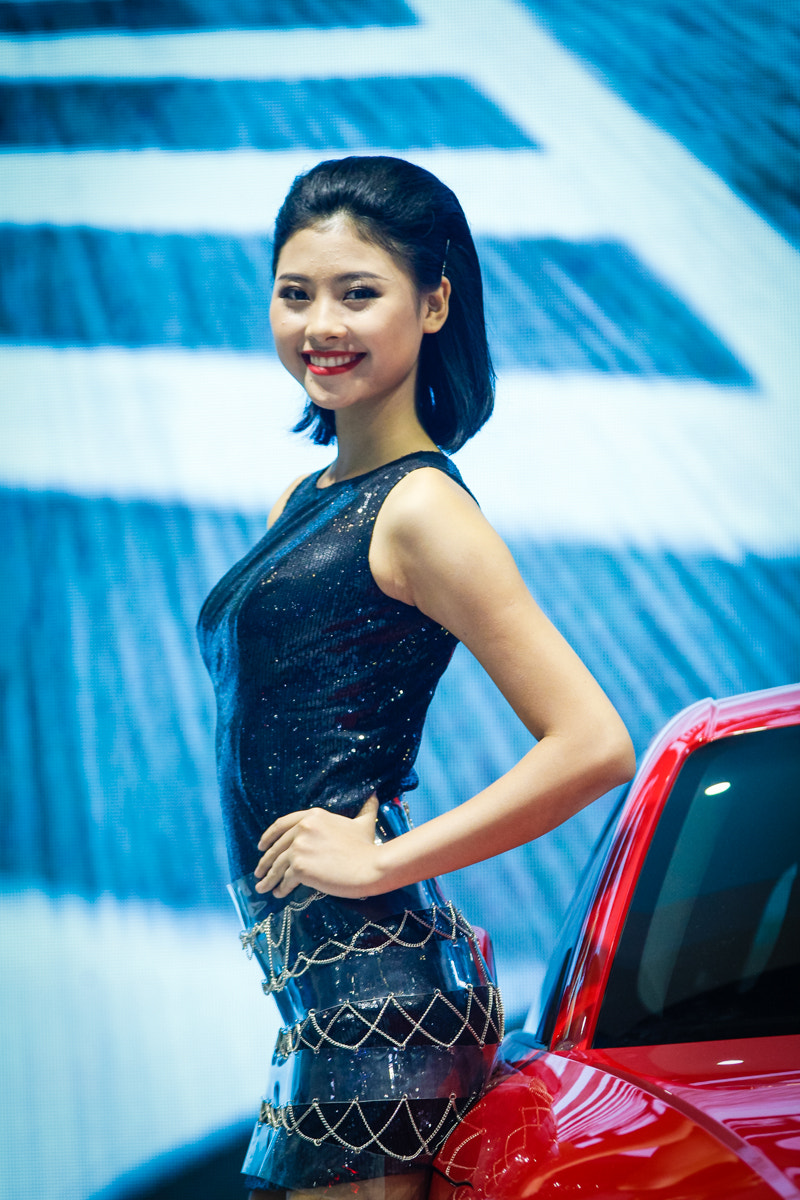 Canon EF 70-200mm F2.8L USM sample photo. Vietnam's girls moto show photography
