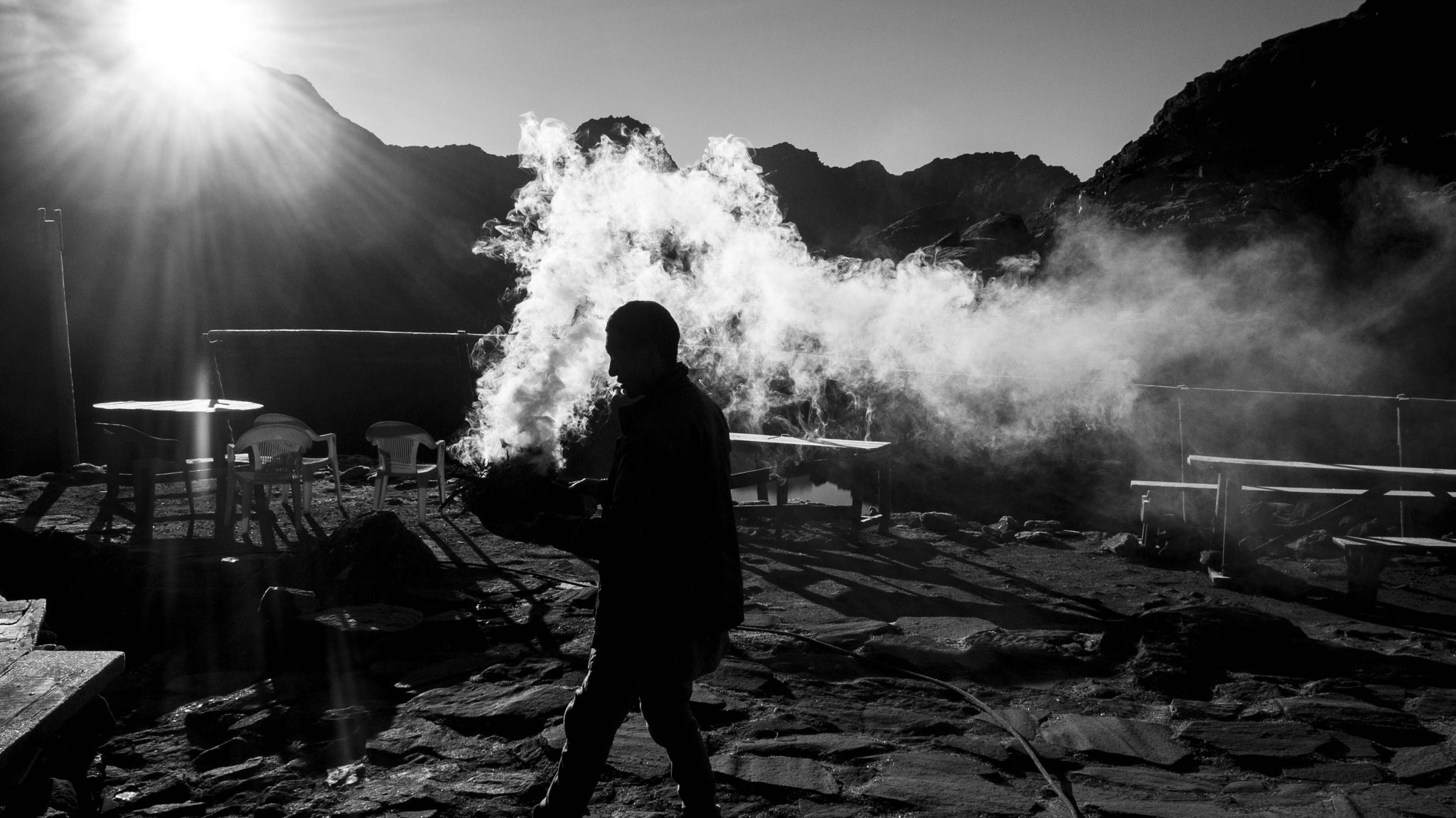 Nikon 1 Nikkor 10mm F2.8 sample photo. Prayers to the mountains ii photography