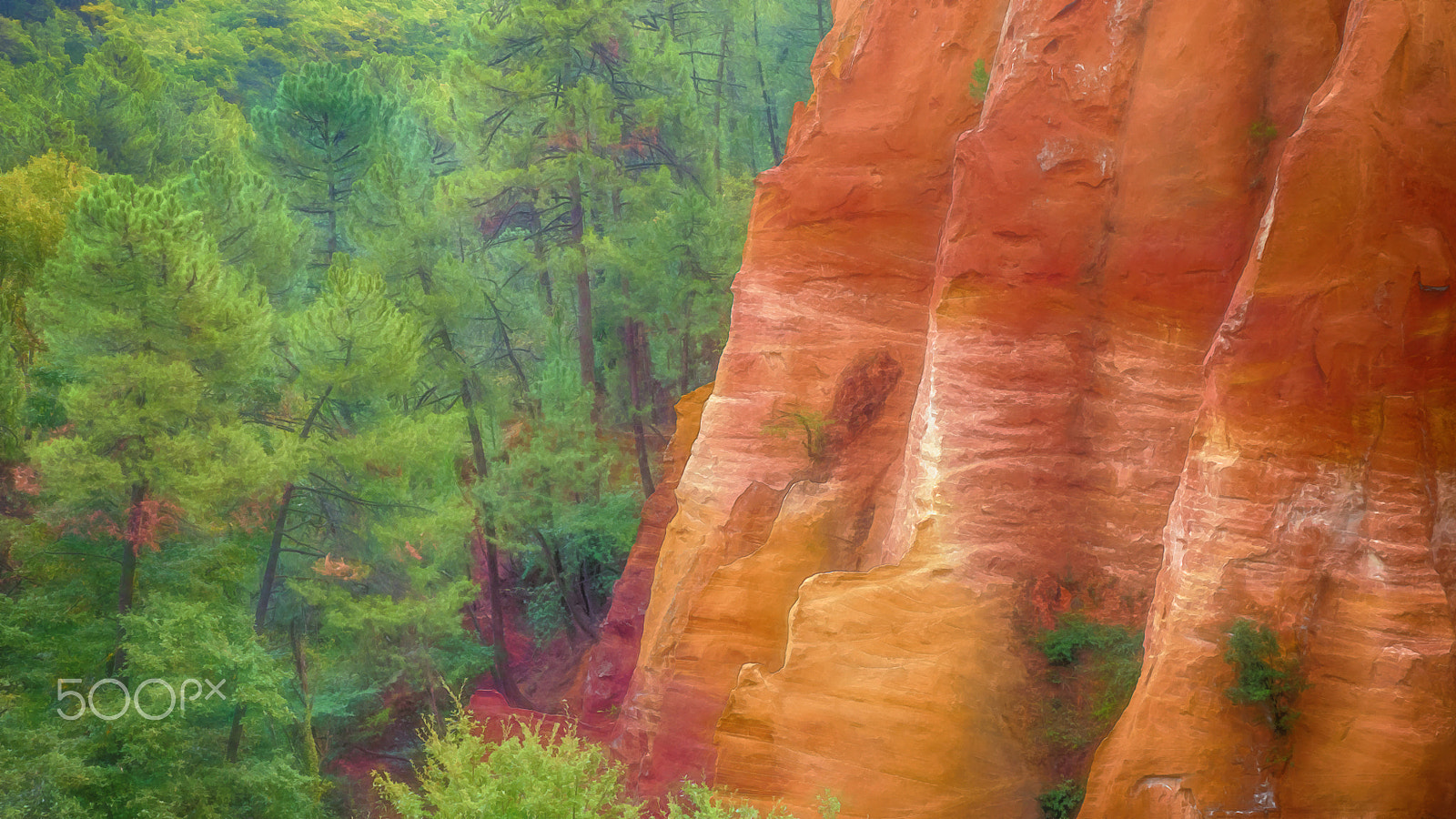 Panasonic Lumix G X Vario 35-100mm F2.8 OIS sample photo. Ochre quarry photography