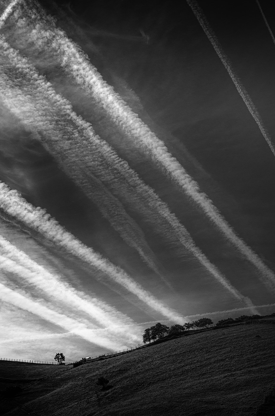 Pentax K-5 sample photo. Striped sky photography