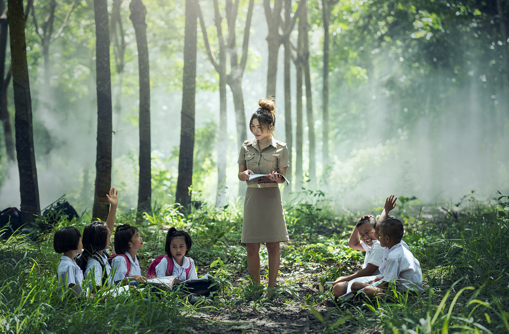 Learning and Teaching students In rural areas by Sasin Tipchai on 500px.com