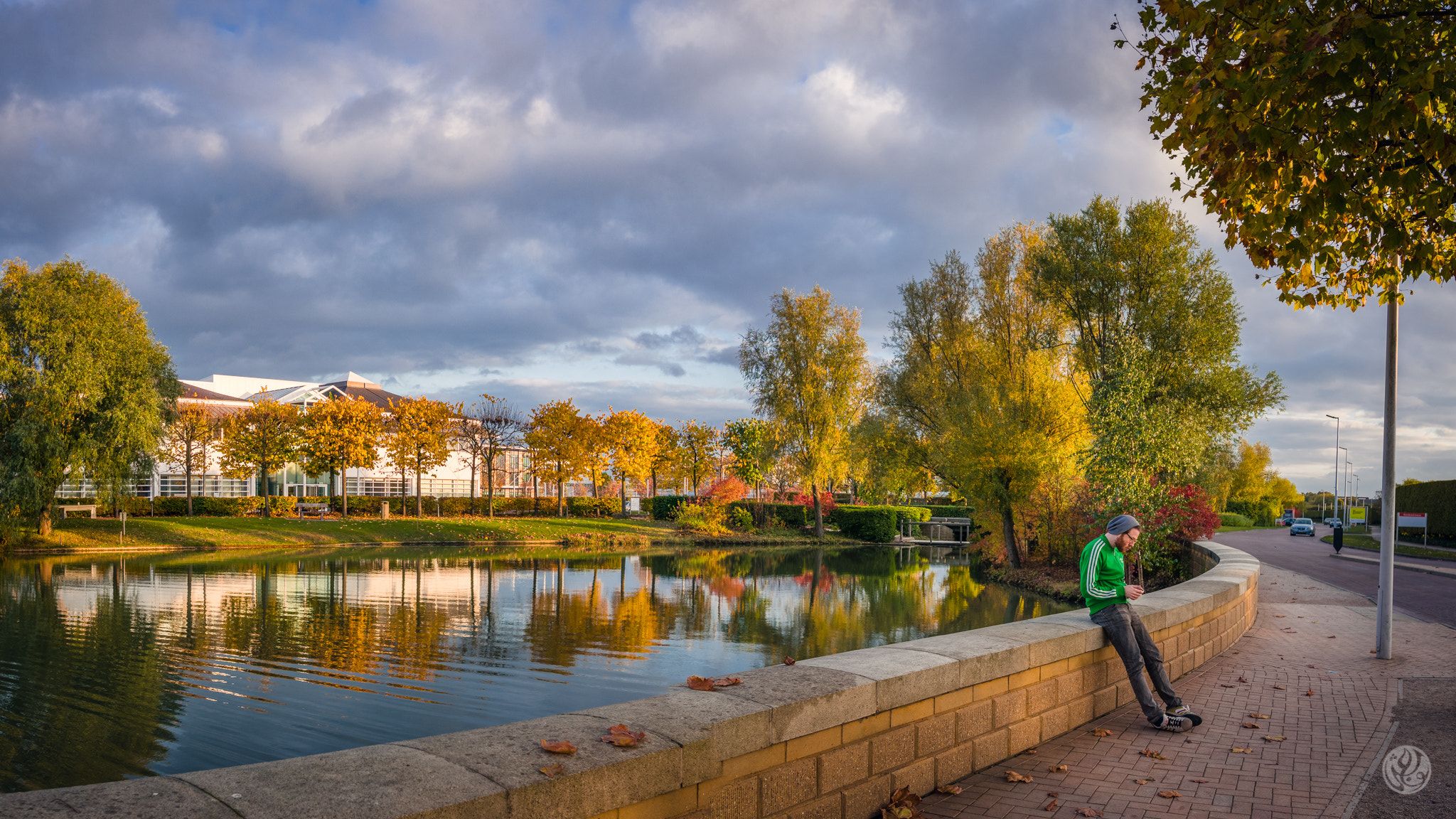 Panasonic Lumix DMC-GM1 + LUMIX G 20/F1.7 II sample photo. Autumn twilight by the lake photography