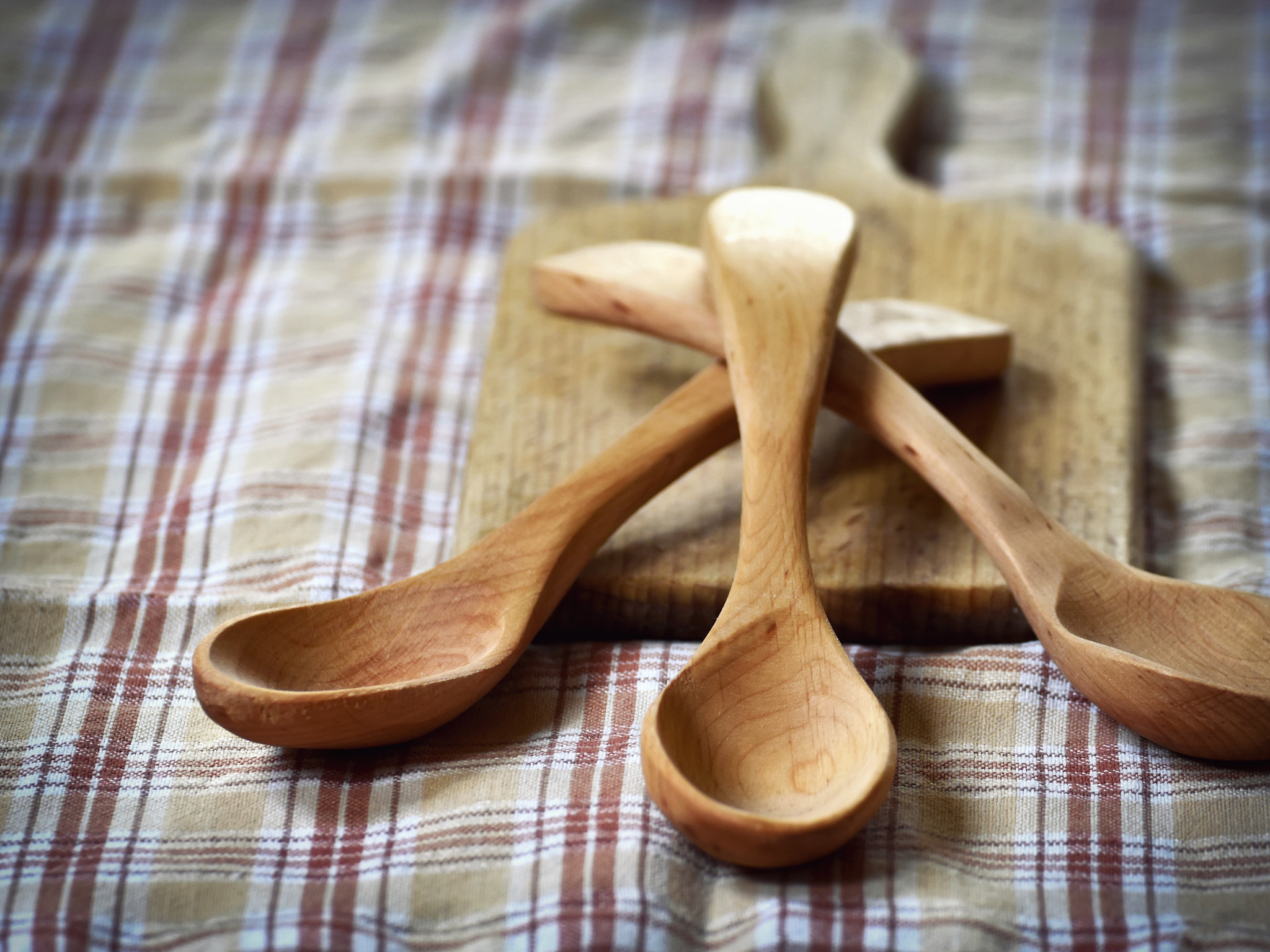 Nikon D5500 + Tamron SP 70-300mm F4-5.6 Di VC USD sample photo. Three traditional wooden spoon photography