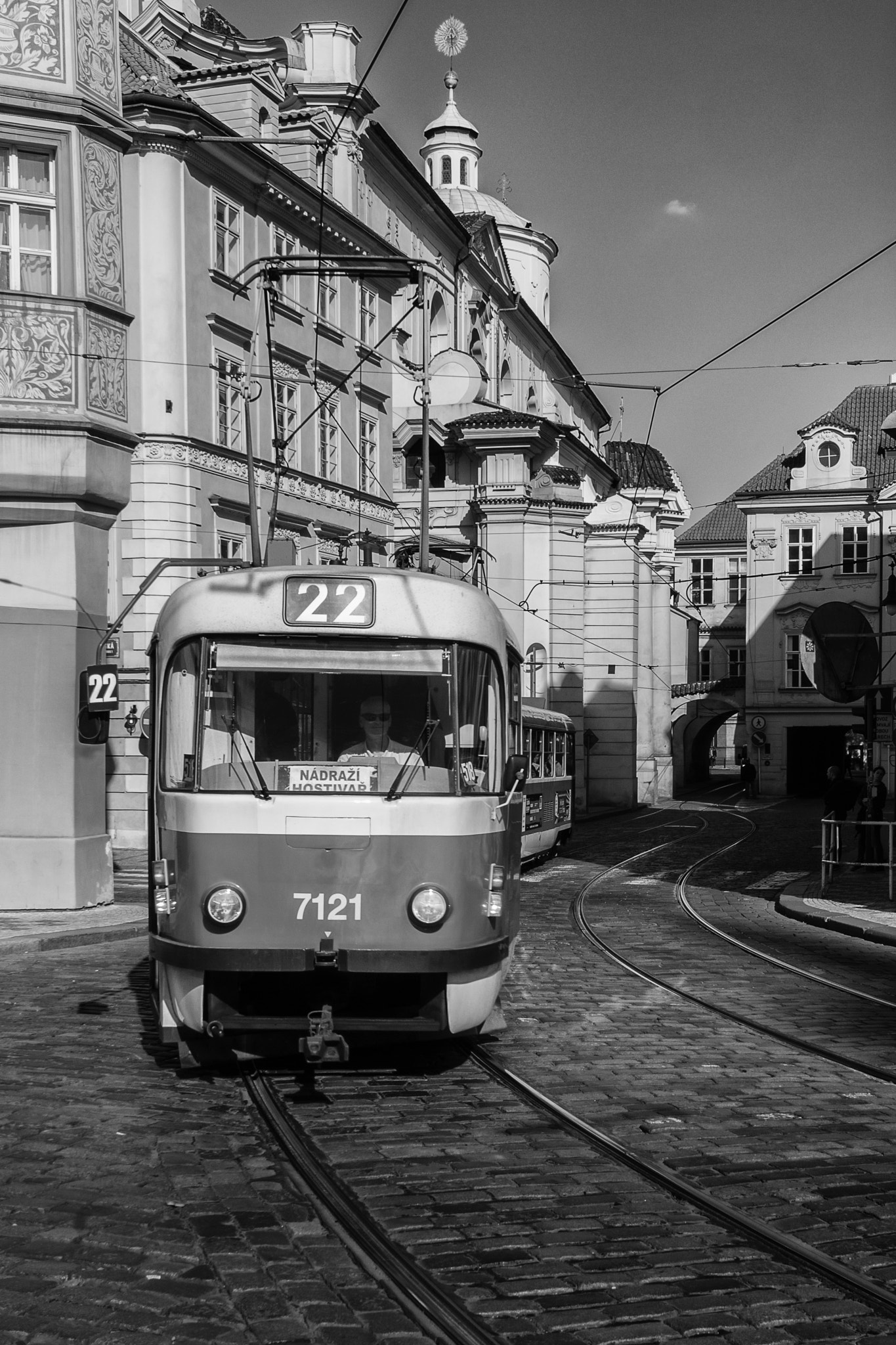 Nikon D2X sample photo. Old prague tram photography