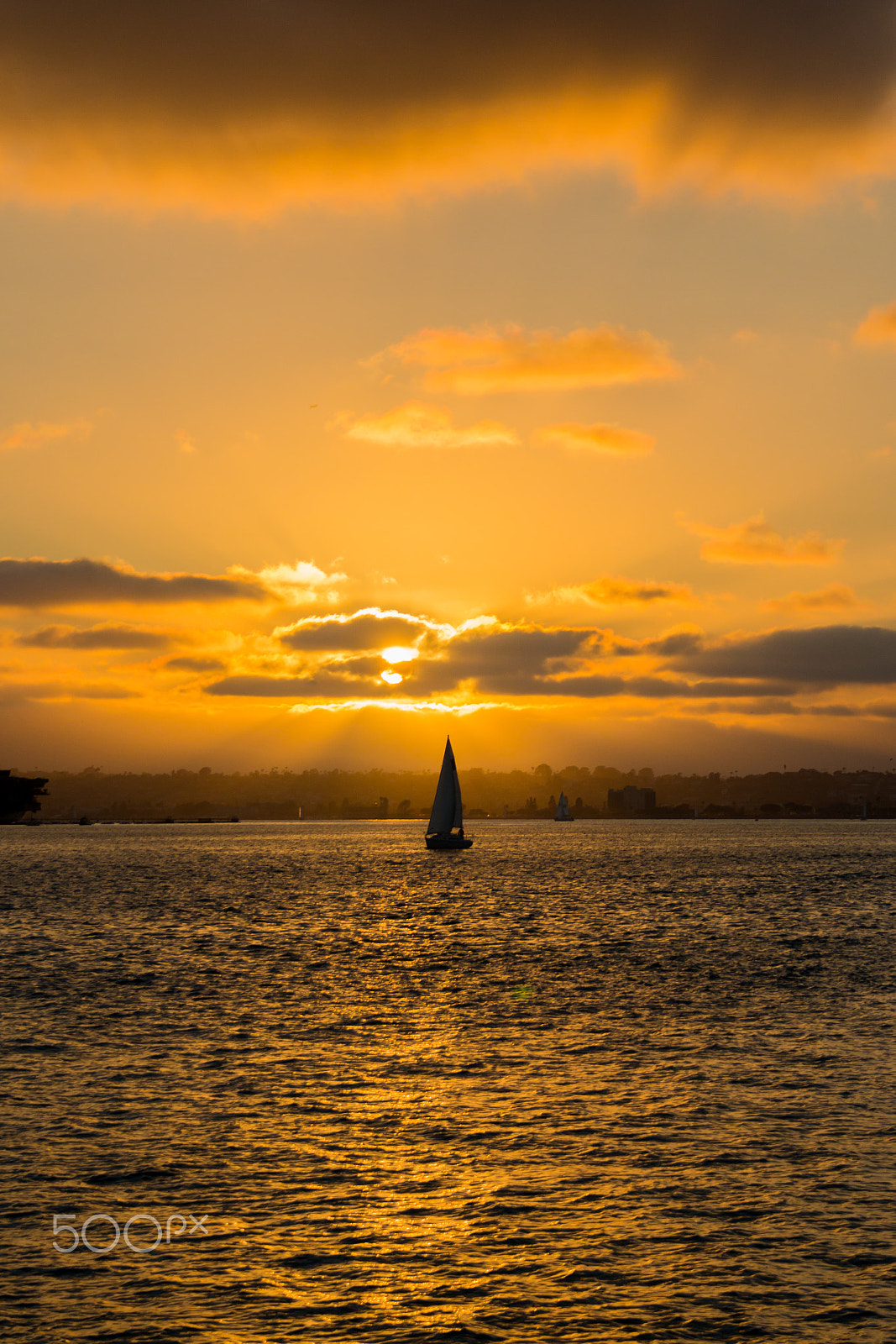 Canon EF-S 18-55mm F3.5-5.6 II sample photo. Sunset sail photography