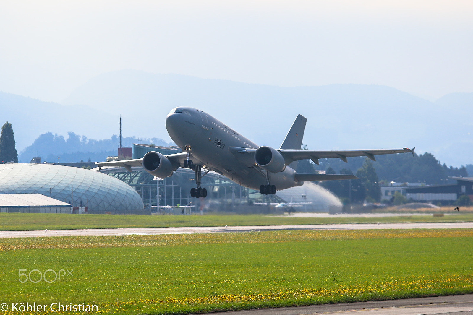Sigma 70-200mm F2.8 EX DG OS HSM sample photo. German airforce airbus a310 - 300 photography