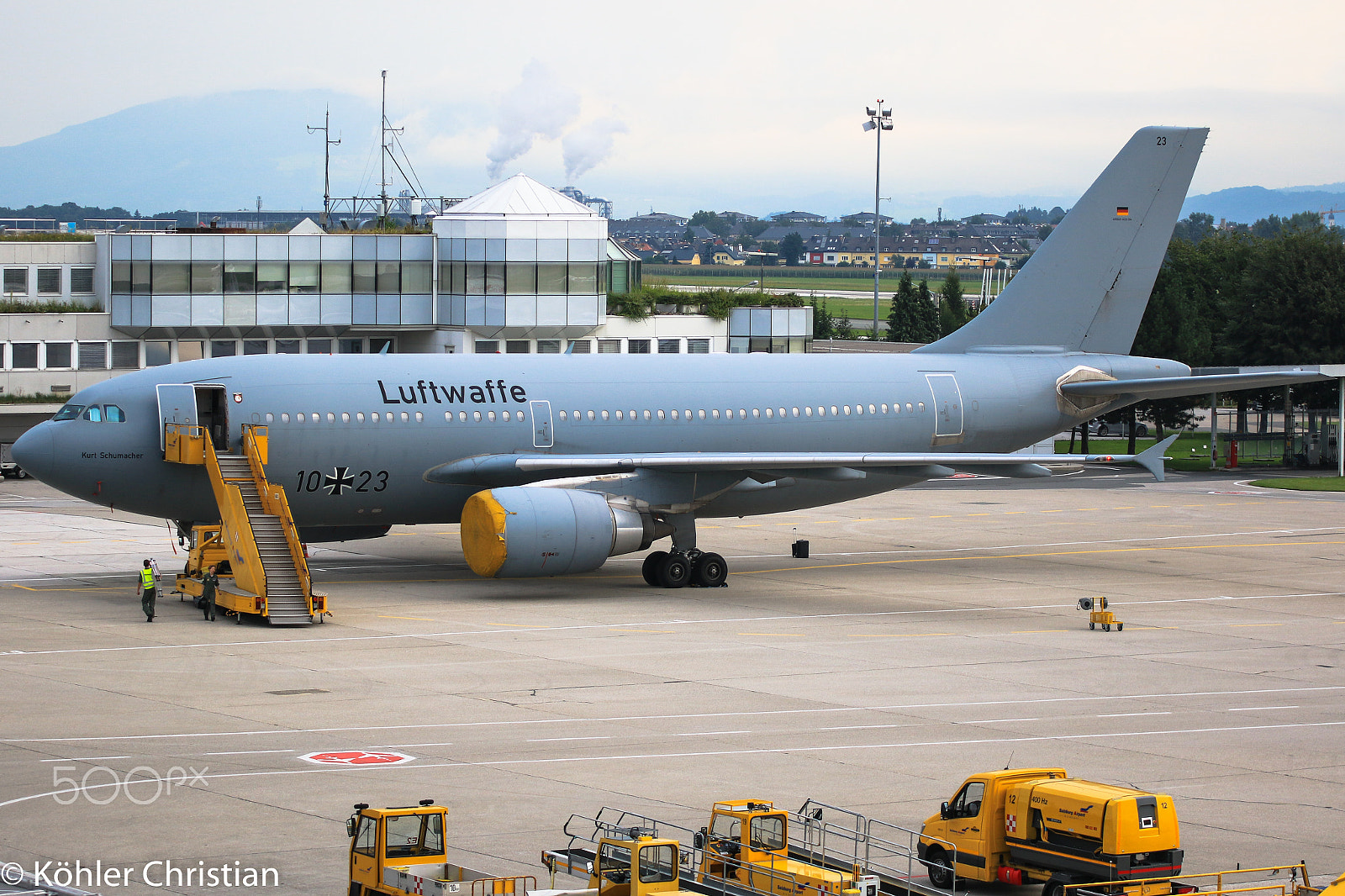 Canon EOS 7D Mark II + Sigma 70-200mm F2.8 EX DG OS HSM sample photo. German airforce airbus a310 - 300 photography