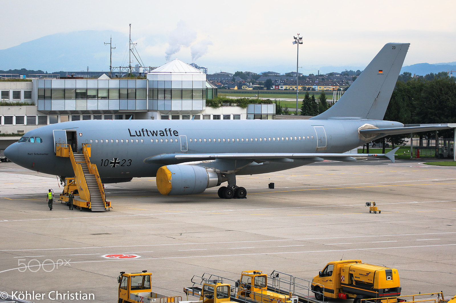 Sigma 70-200mm F2.8 EX DG OS HSM sample photo. German airforce airbus a310 - 300 photography