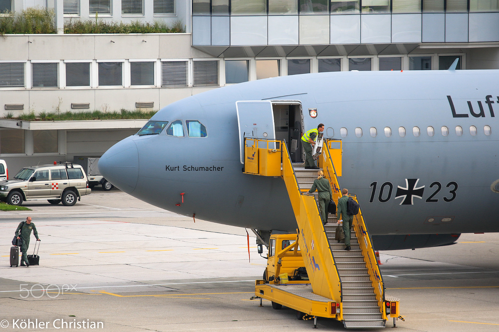 Canon EOS 7D Mark II + Sigma 70-200mm F2.8 EX DG OS HSM sample photo. German airforce airbus a310 - 300 photography