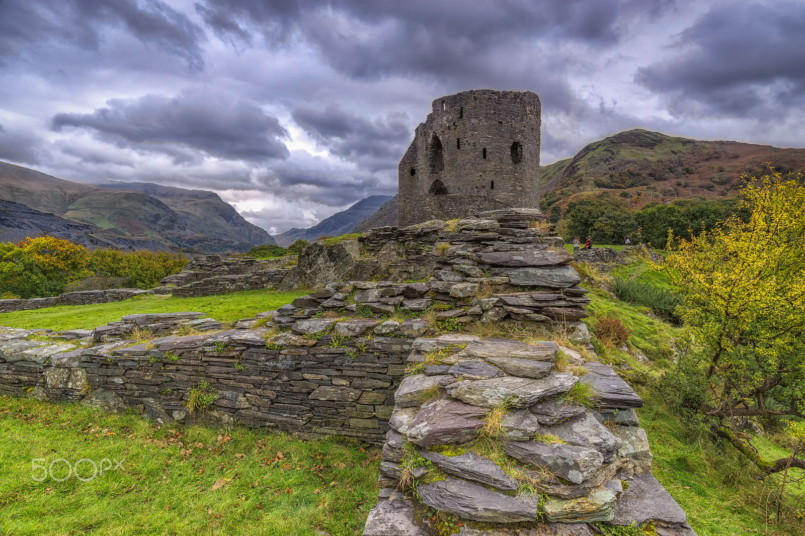 ZEISS Touit 12mm F2.8 sample photo. Dolbadarn castle photography
