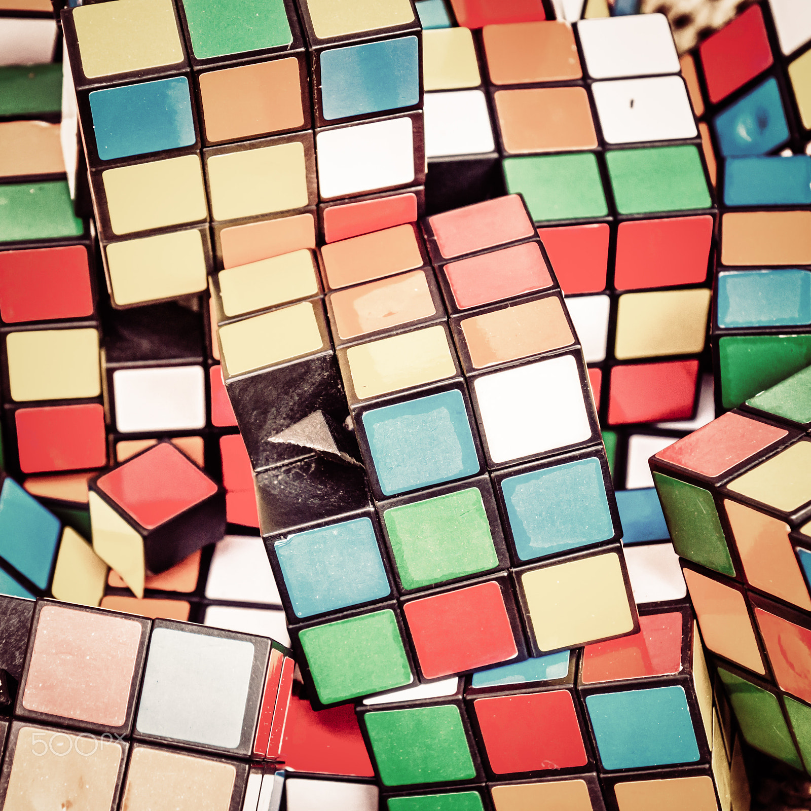 Sony DT 16-105mm F3.5-5.6 sample photo. Rubik cubes photography