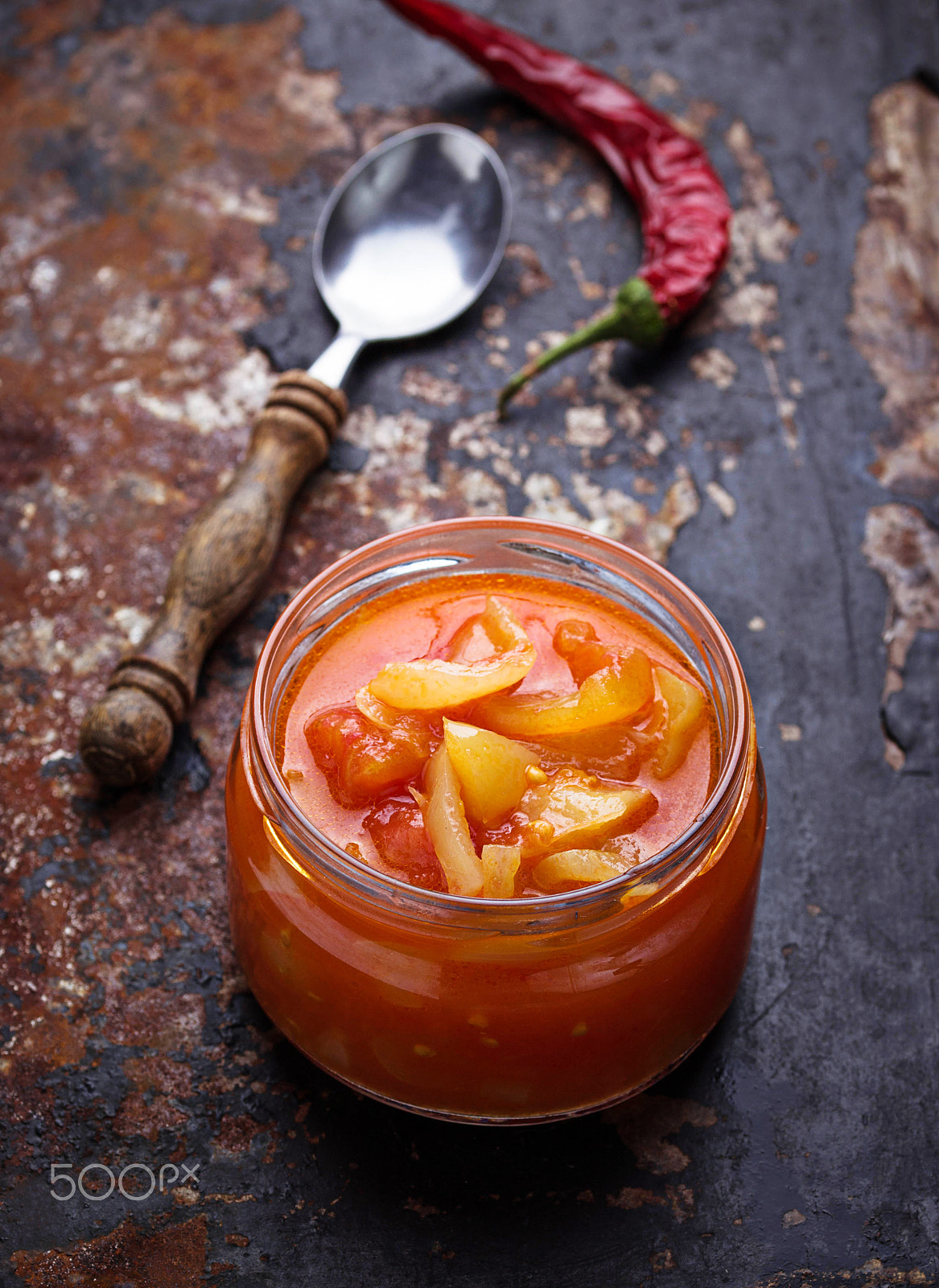 Nikon D3100 sample photo. Pickled bulgarian peppers  in a glass jar photography