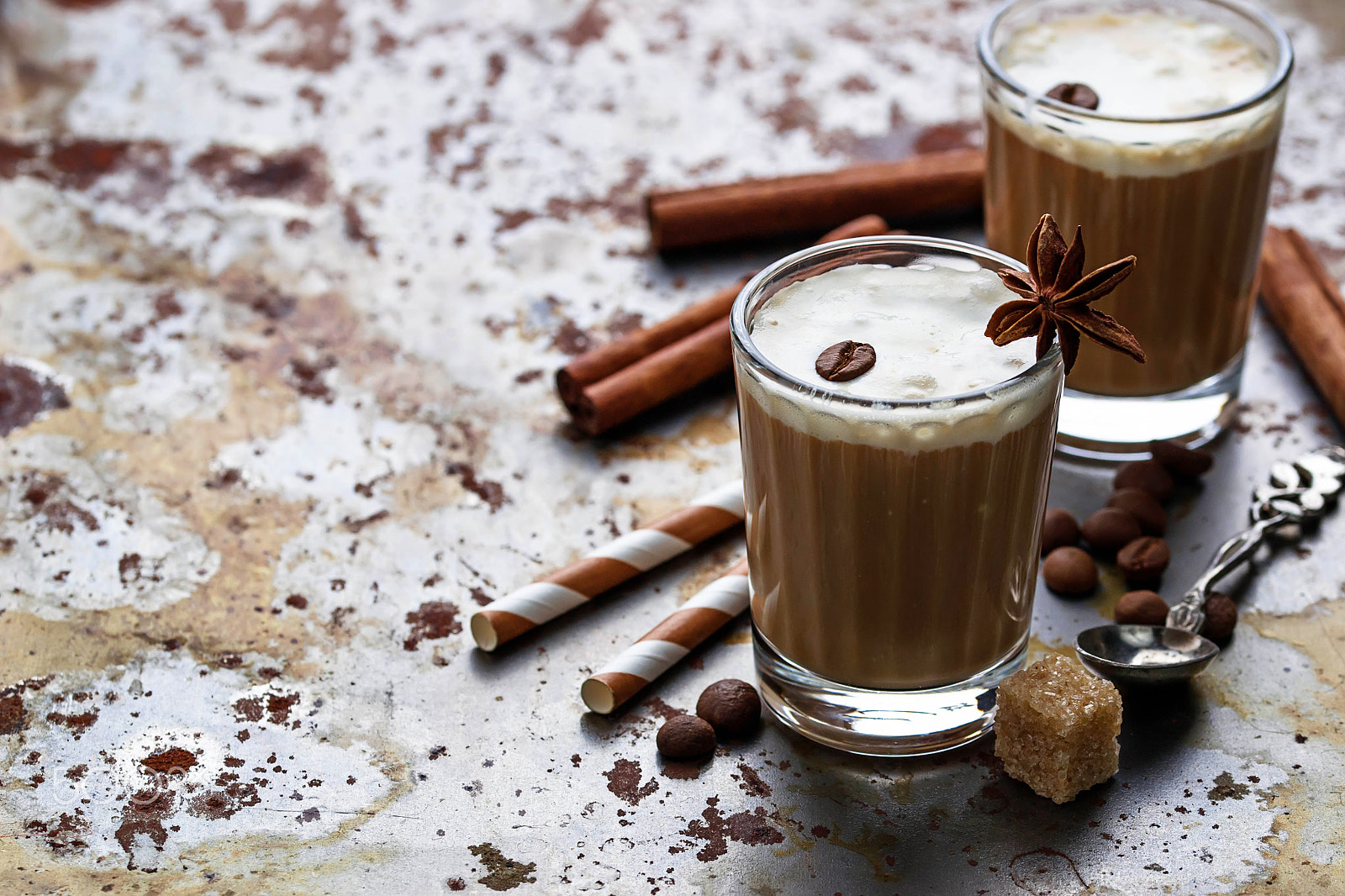 Sigma 105mm F2.8 EX DG OS HSM sample photo. Ice coffee with cream photography