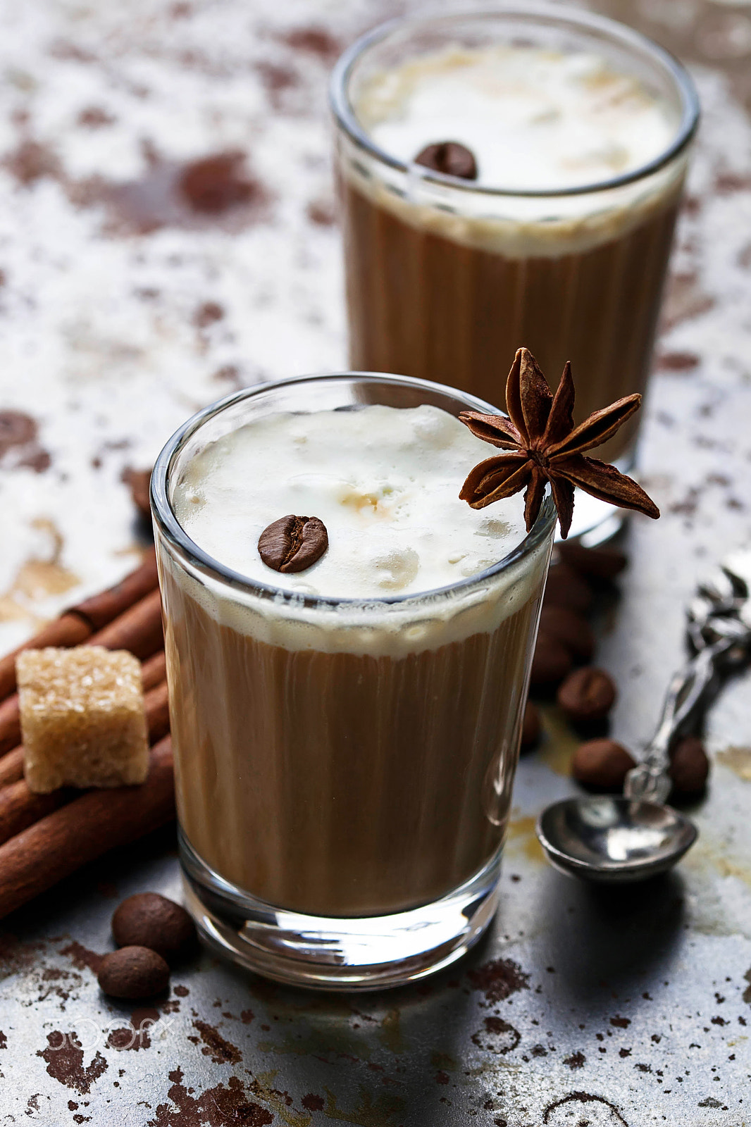 Sigma 105mm F2.8 EX DG OS HSM sample photo. Ice coffee with cream photography