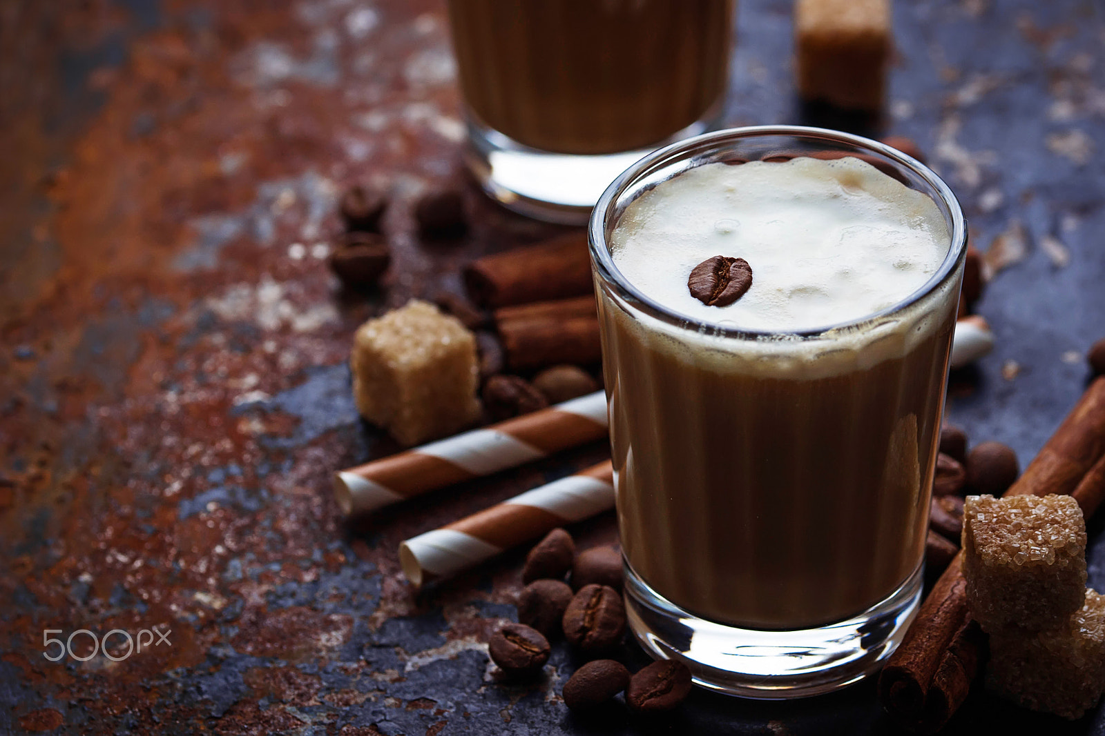 Sigma 105mm F2.8 EX DG OS HSM sample photo. Ice coffee with cream photography