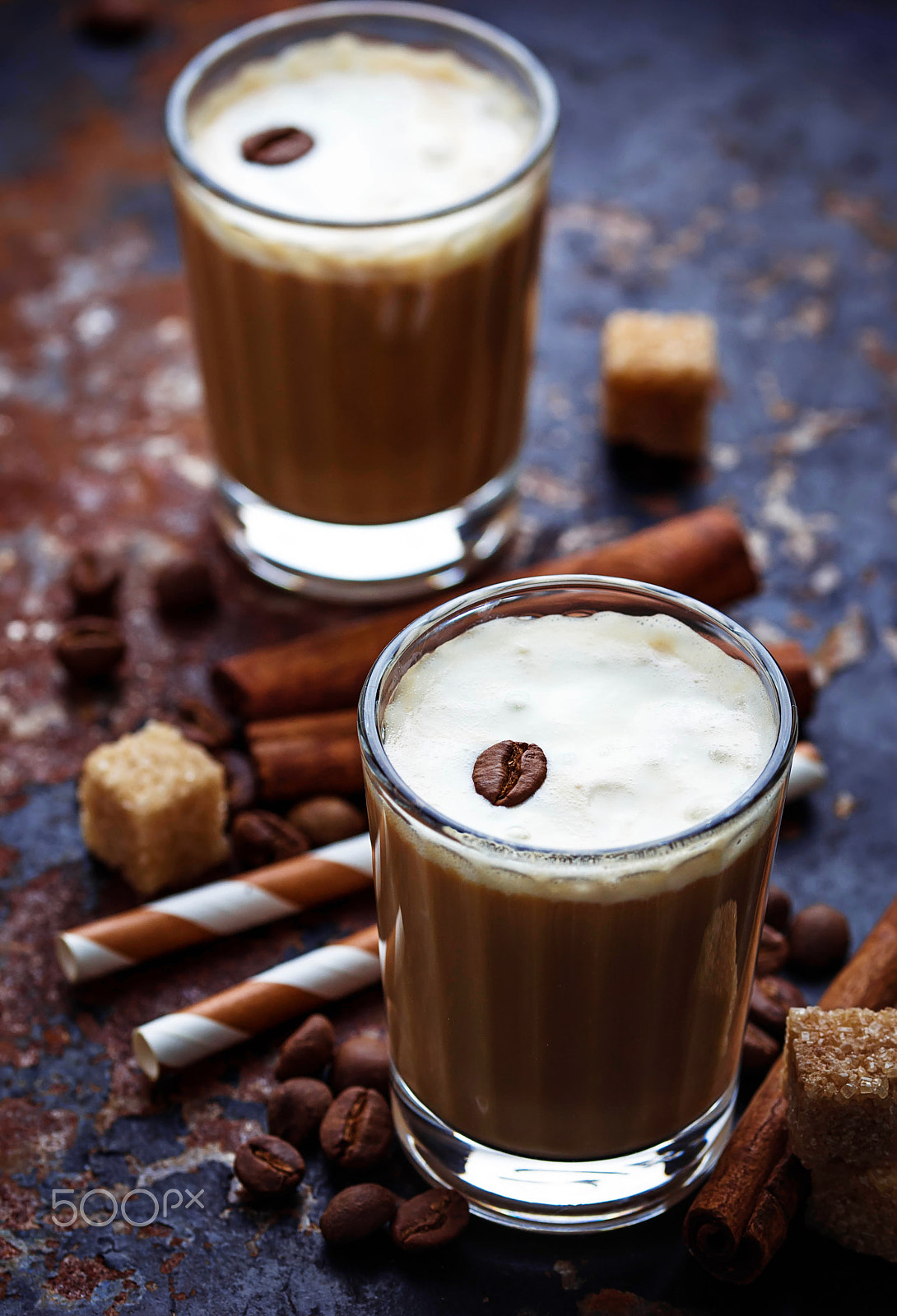 Sigma 105mm F2.8 EX DG OS HSM sample photo. Ice coffee with cream photography