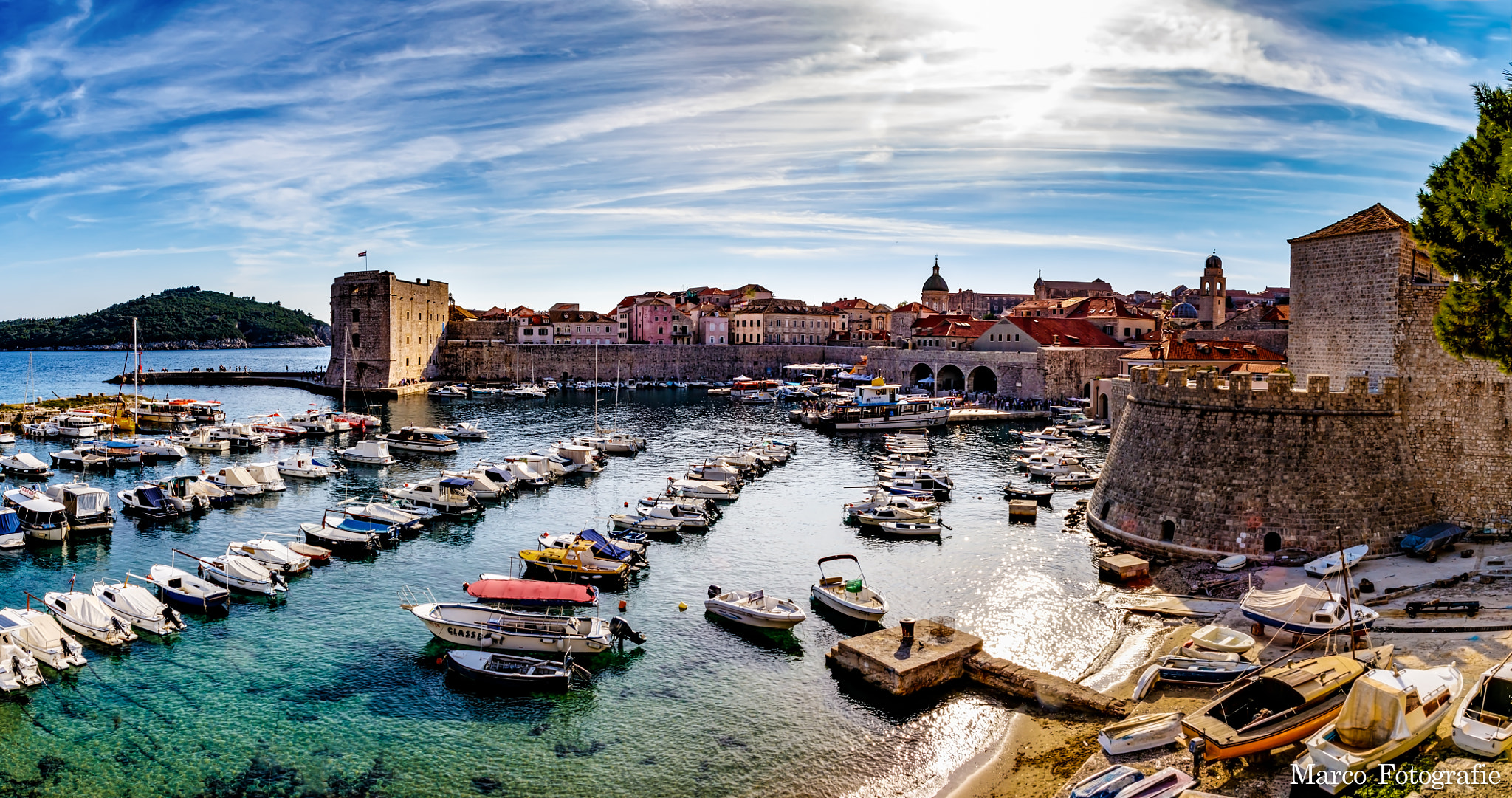 Canon EF 75-300mm F4.0-5.6 IS USM sample photo. Dubrovnik-hafen photography