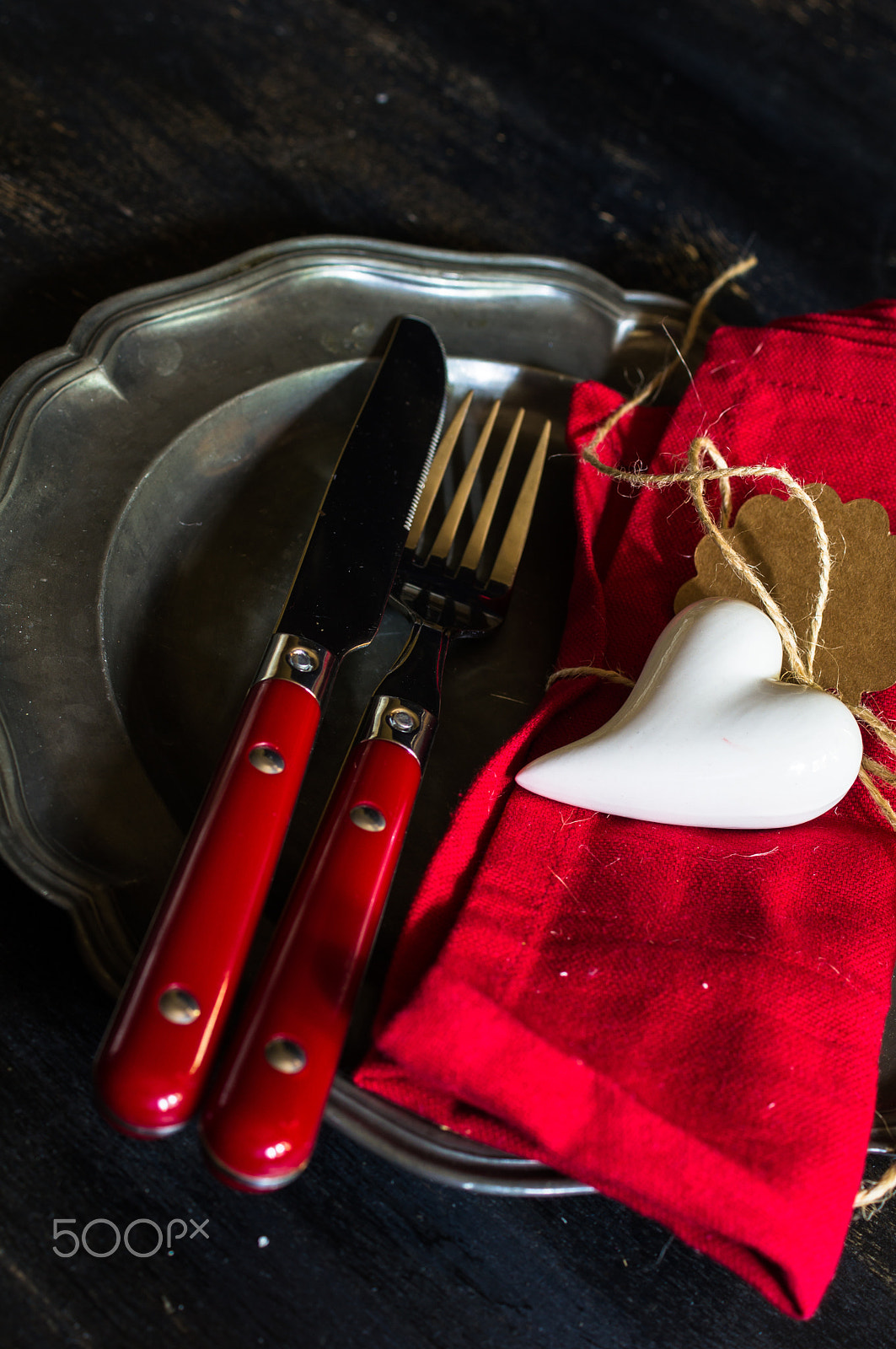 Sony SLT-A55 (SLT-A55V) sample photo. Table setting for st. valentines day photography