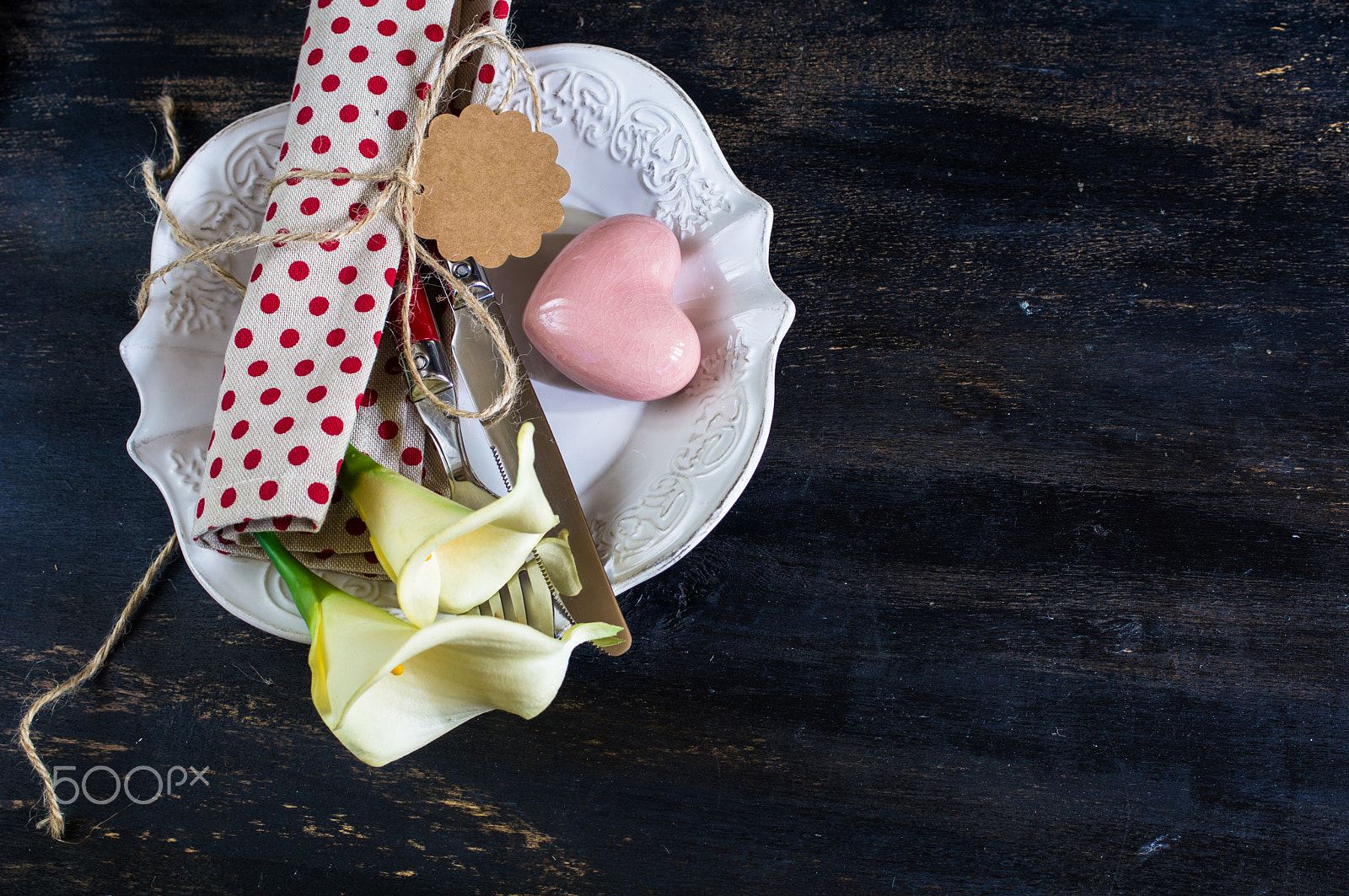 Sony SLT-A55 (SLT-A55V) + Sony DT 30mm F2.8 Macro SAM sample photo. Table setting for st. valentines day photography