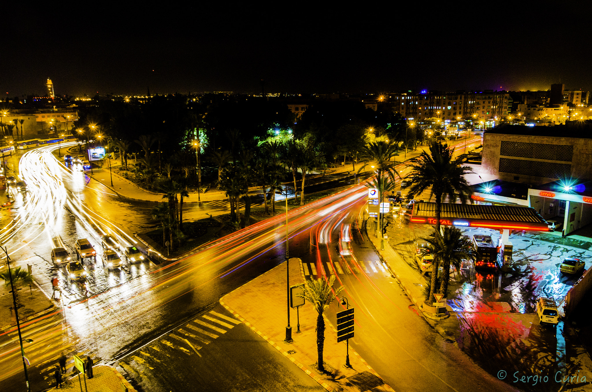 Pentax K-500 sample photo. Marrakech by night photography