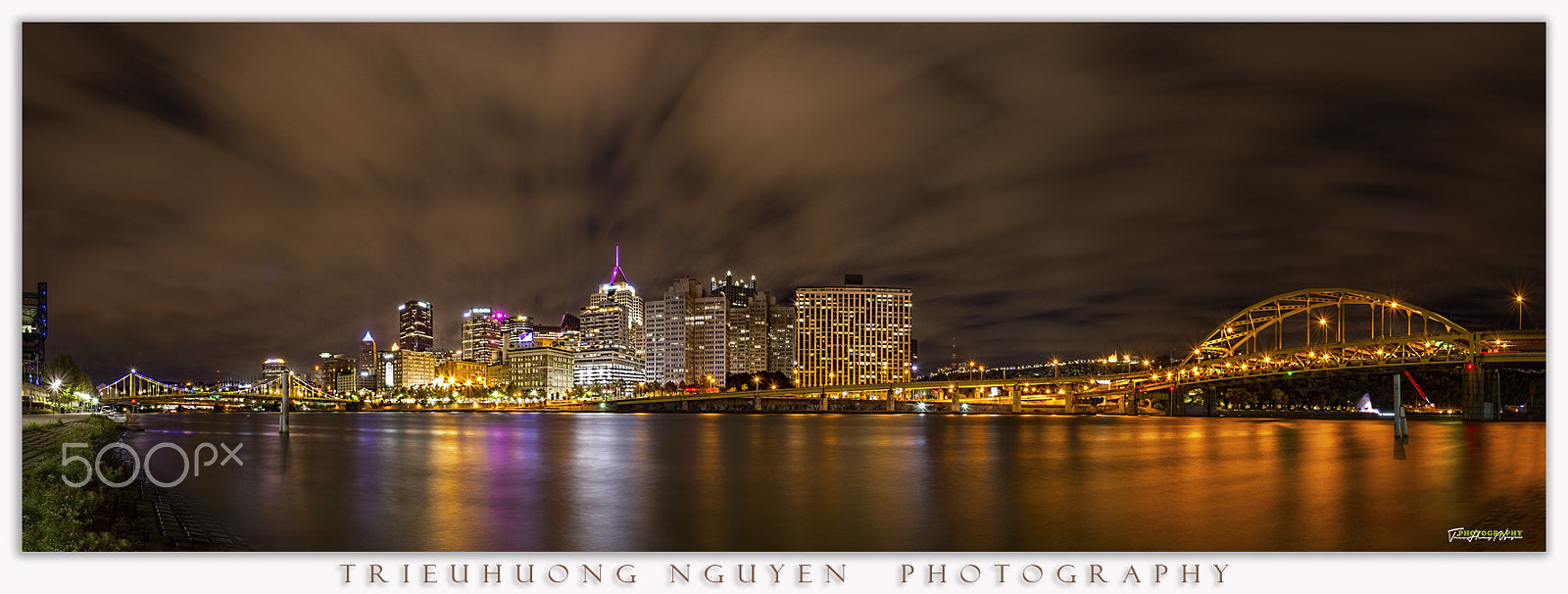 Nikon AF-S Nikkor 17-35mm F2.8D ED-IF sample photo. Pittsburgh @ night photography