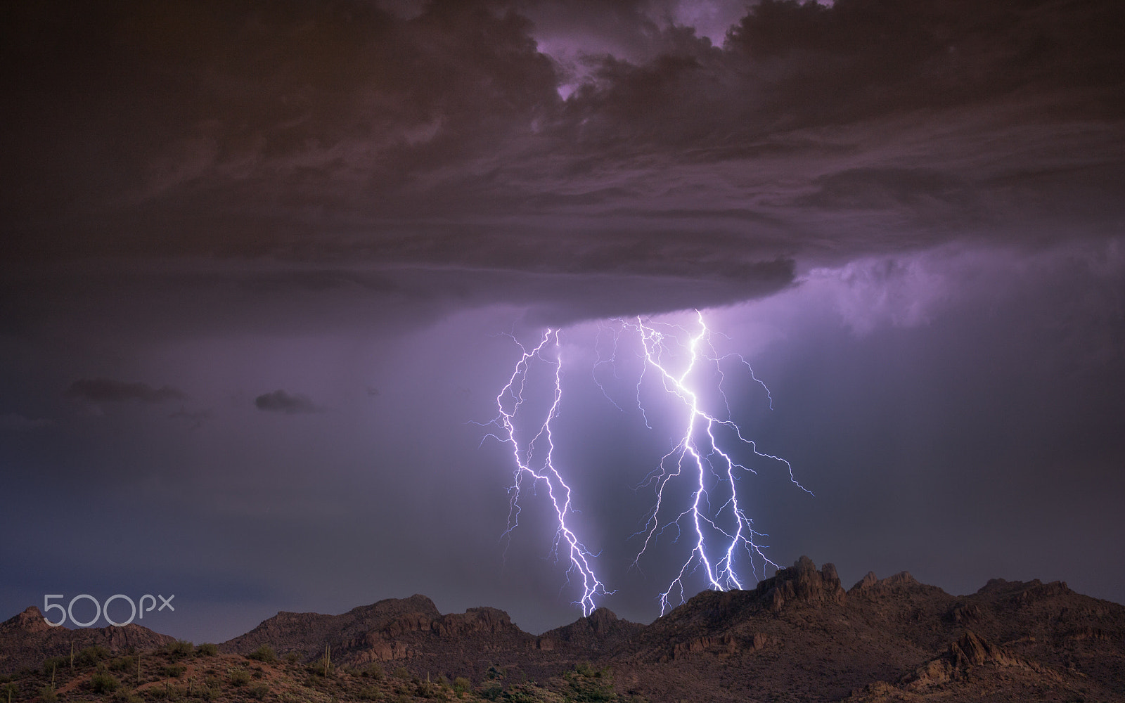 Canon EOS-1Ds Mark II sample photo. Arizona monsoon season photography