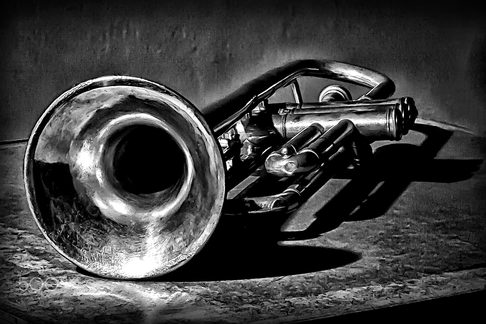 Canon EOS 50D sample photo. Hundred year old trumpet 2 photography