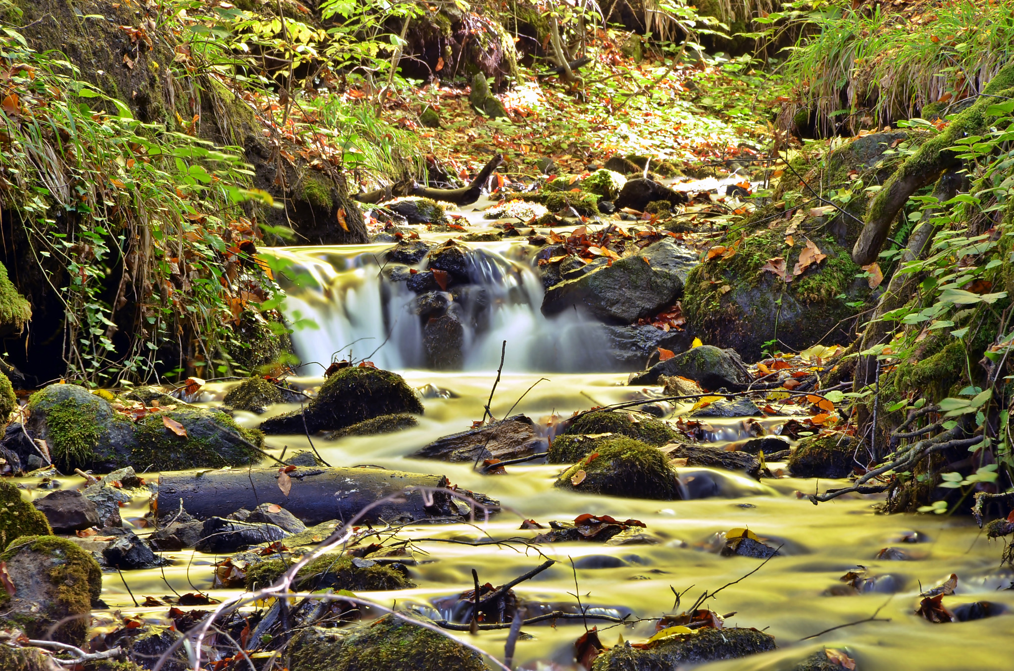 Nikkor 500mm f/4 P ED IF sample photo. Waterfall turkey yedigöller photography