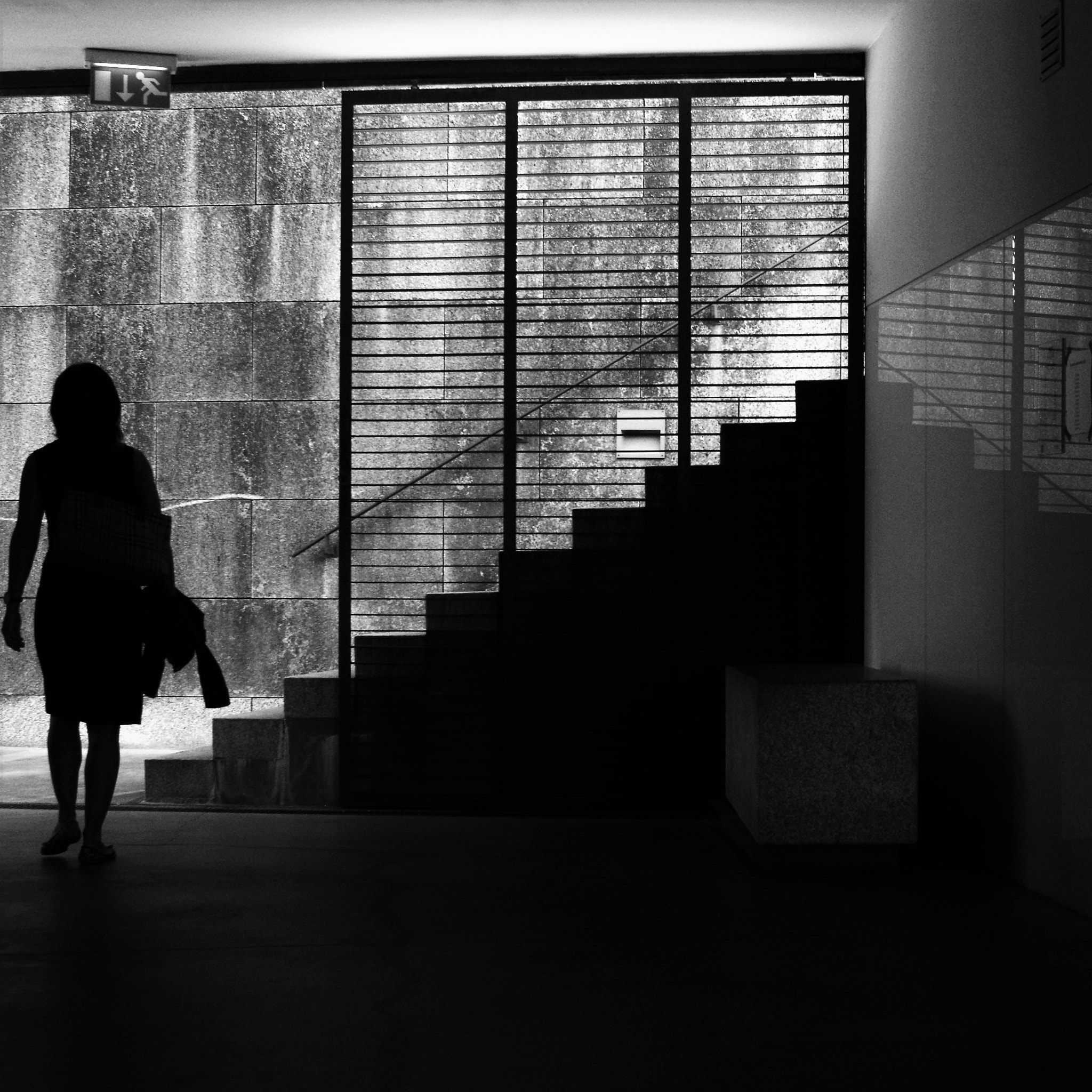 A Series Lens sample photo. Exit photography