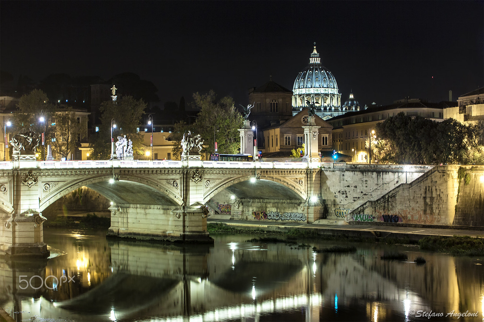 Canon EF 28-105mm f/3.5-4.5 USM sample photo. Ponte vittorio emanuele ii - rome italy photography