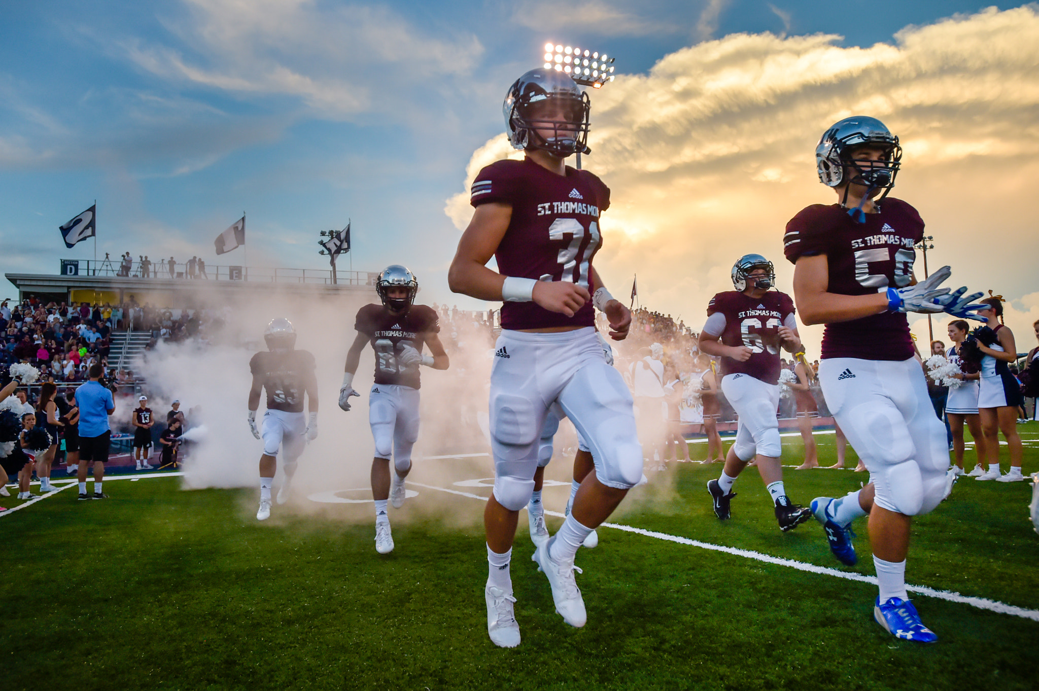 Nikon AF-S Nikkor 17-35mm F2.8D ED-IF sample photo. Stm cougars host catholic high. september 23, 2016 photography