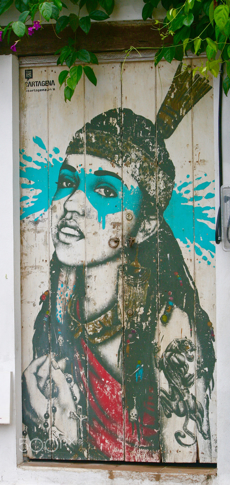 Canon EOS 400D (EOS Digital Rebel XTi / EOS Kiss Digital X) sample photo. Cartagena street art photography