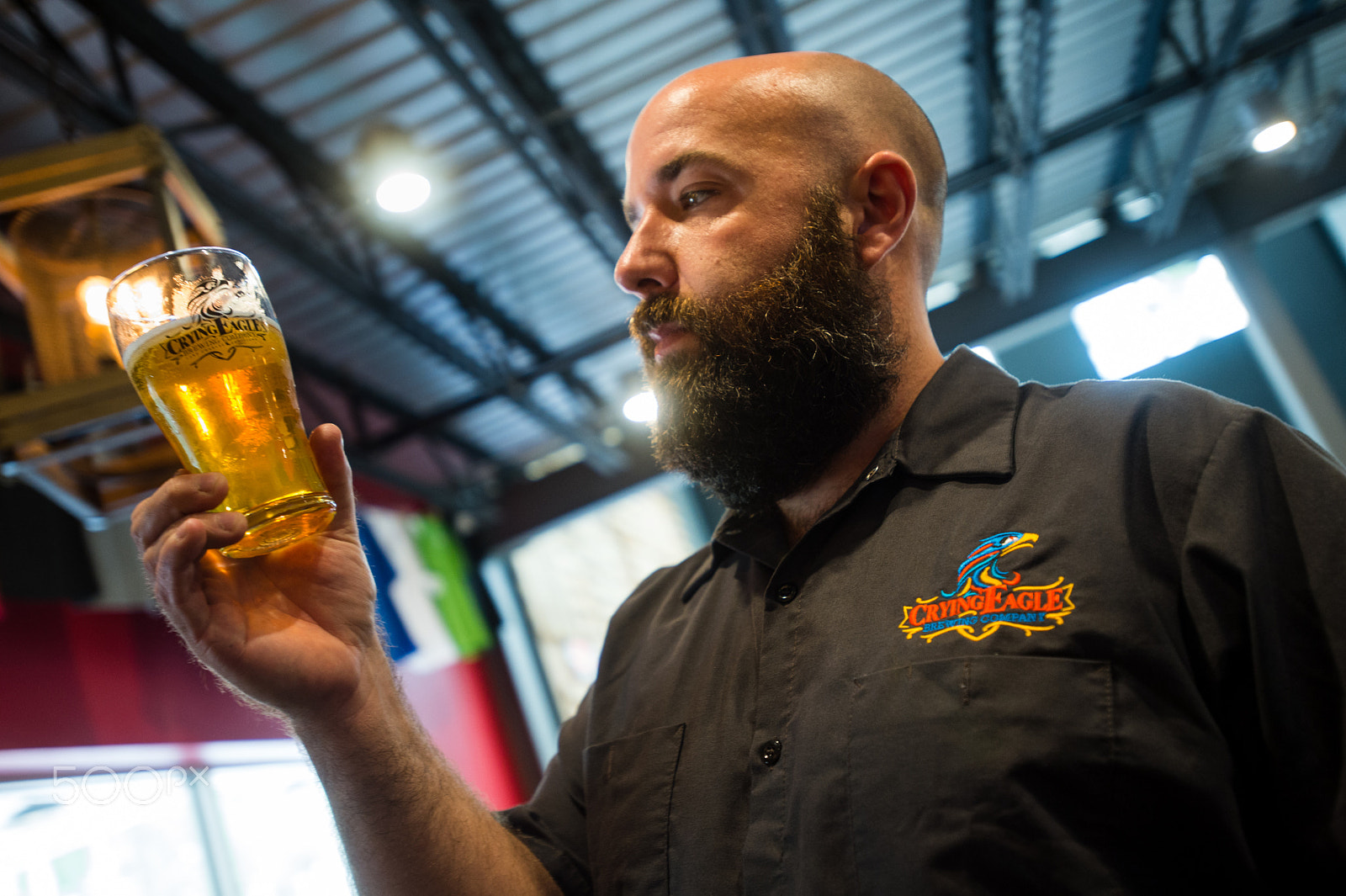 Nikon AF-S Nikkor 17-35mm F2.8D ED-IF sample photo. Brewmaster bill mungai at crying eagle brewing located at 1165 e mcneese st, lake charles, la. photography