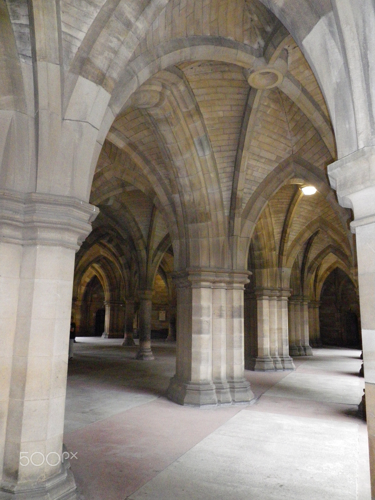 Pentax Optio P80 sample photo. The undercroft  (arches) photography