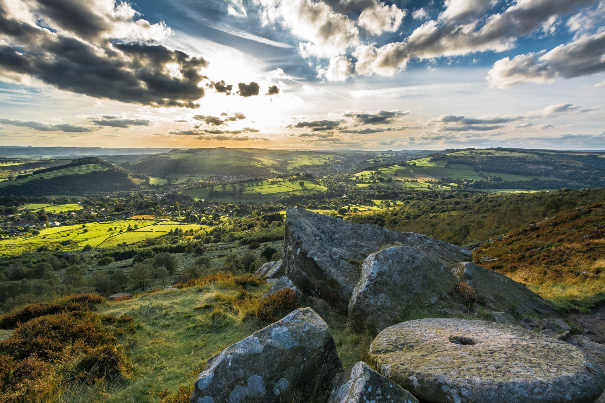 Nikon D5200 + Nikon AF-S DX Nikkor 10-24mm F3-5-4.5G ED sample photo. View from curbar edge photography